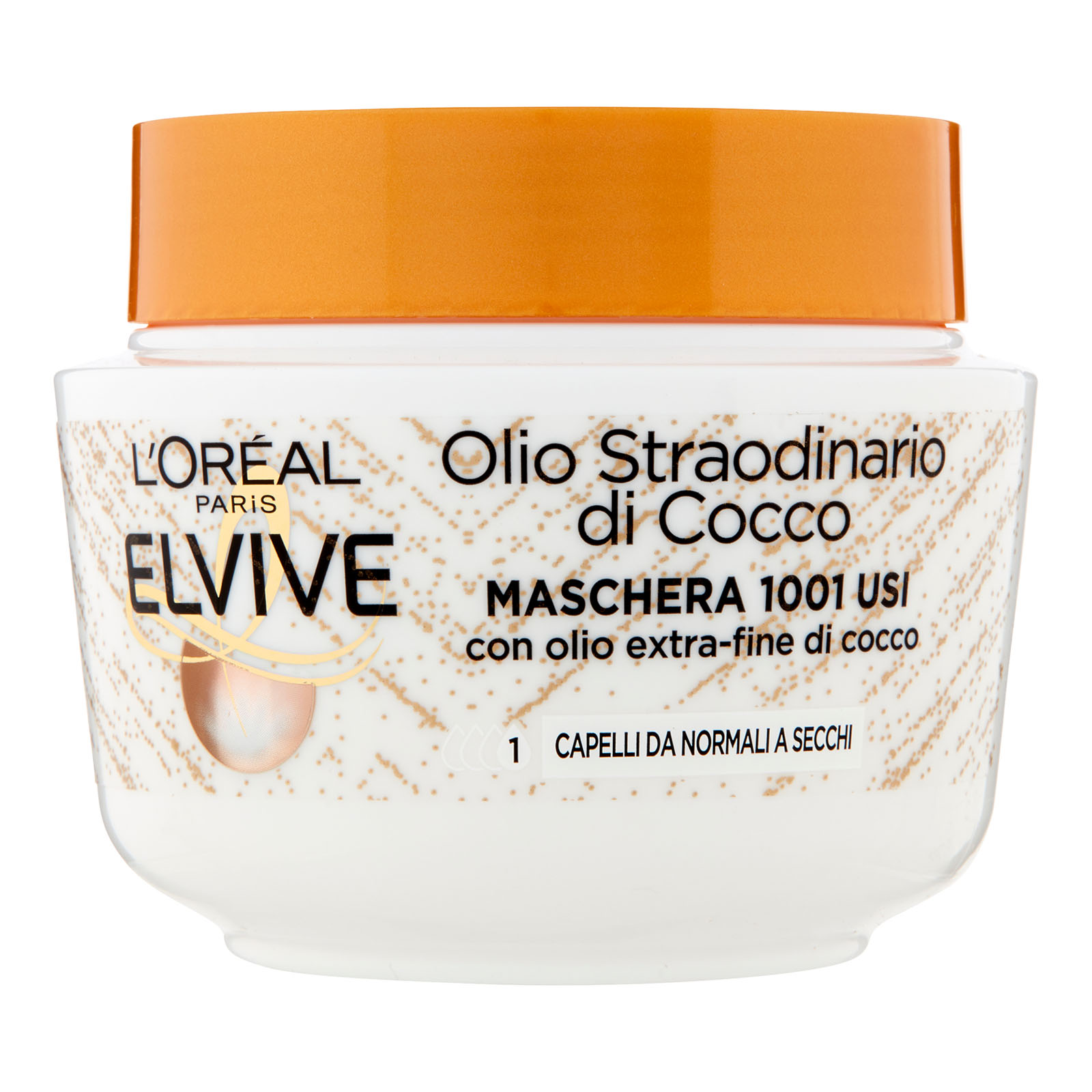 Maschera Capelli Elvive Olio Straordinario Cocco, Per Capelli Da Normali A Secchi 300 ml