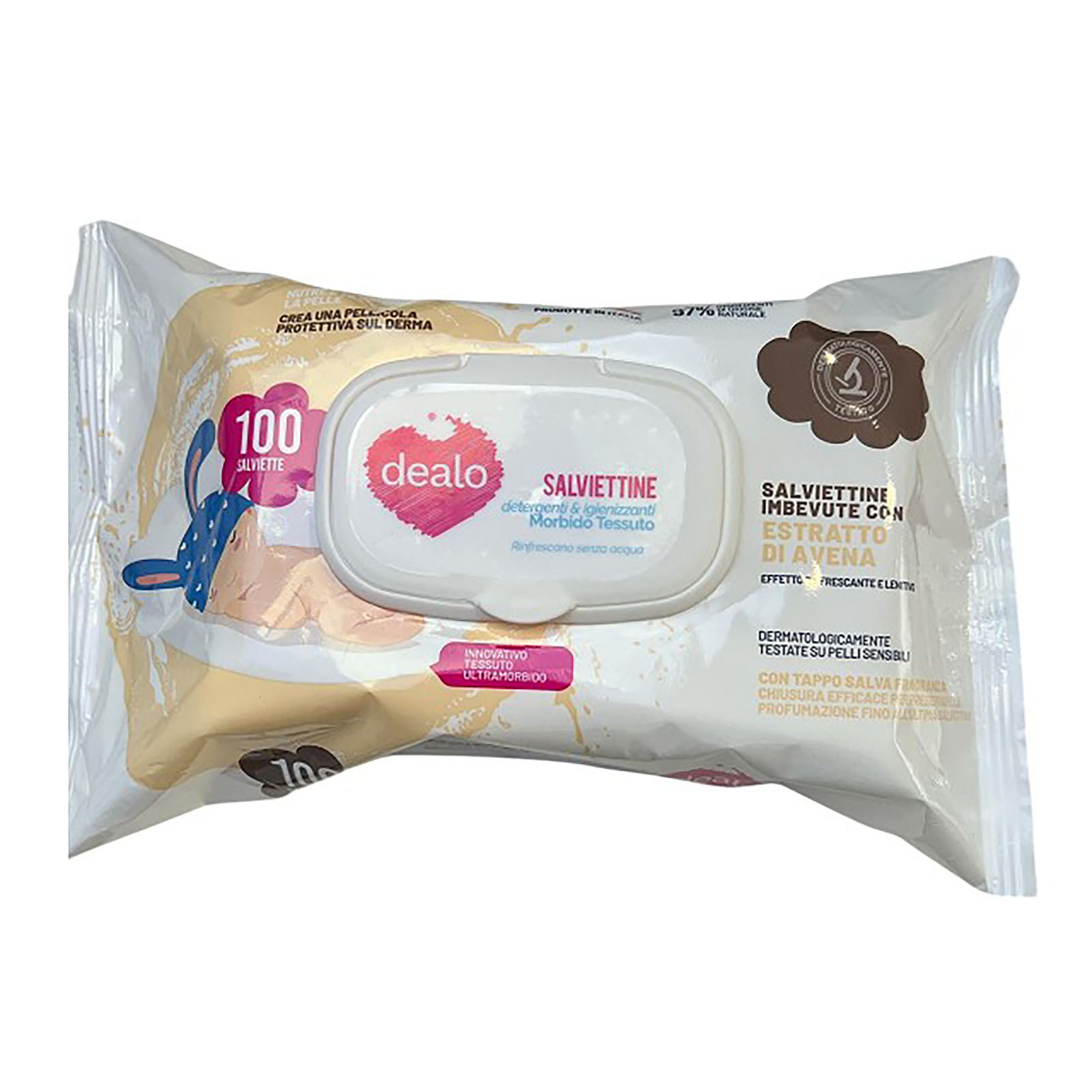 Salviettine Imbevute Delicate Baby Ultra Avena 100 Pz