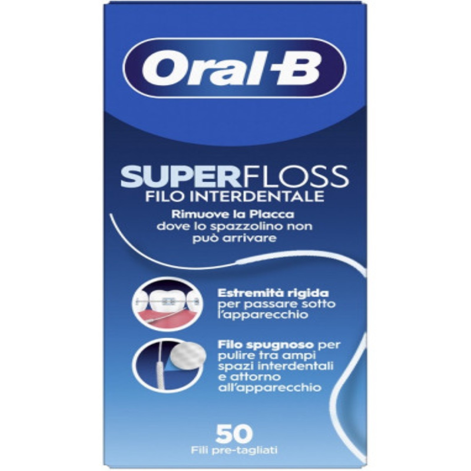 Filo Interdentale Super Floss 50 Fili