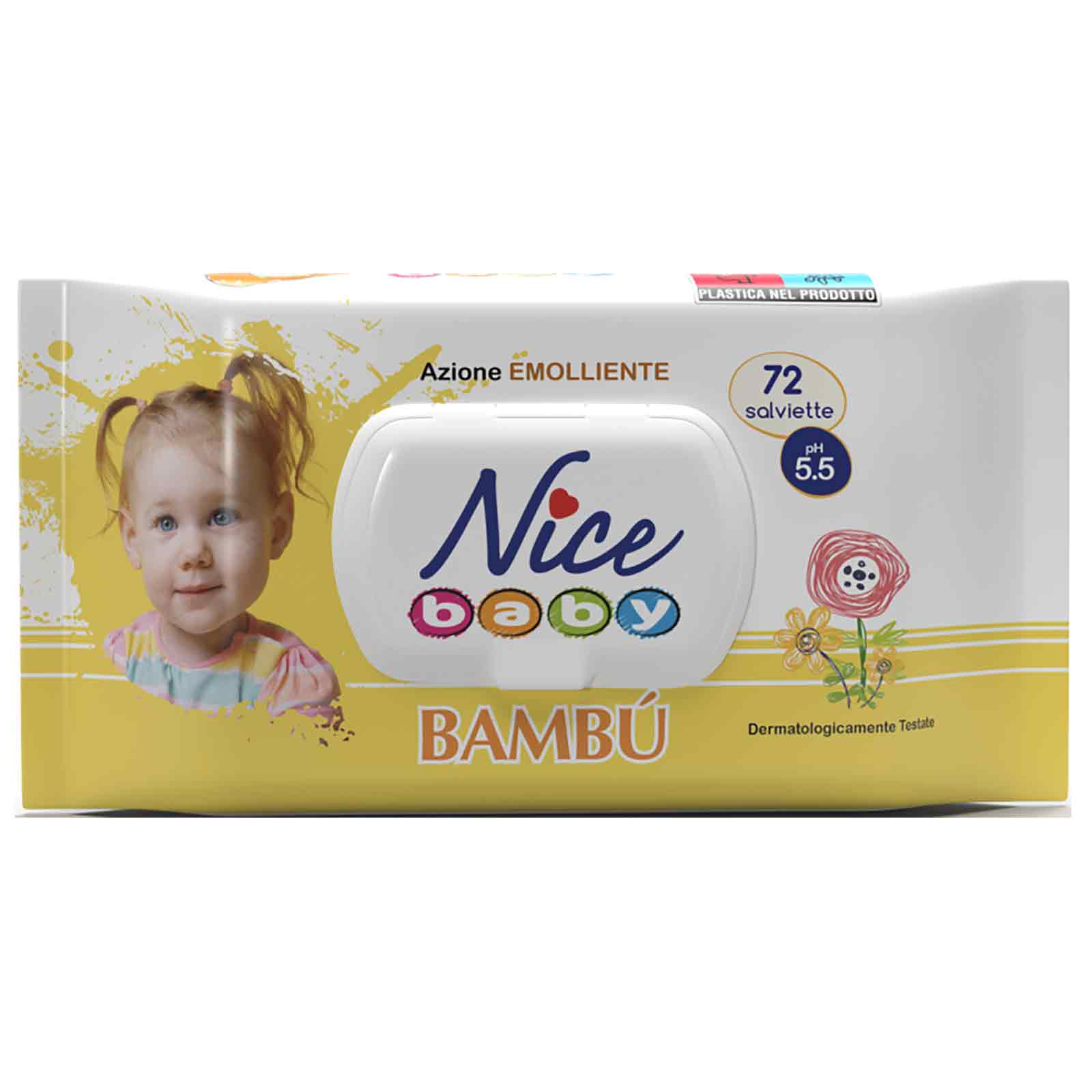 Salviettine Pop-up Bambu 72 Pz