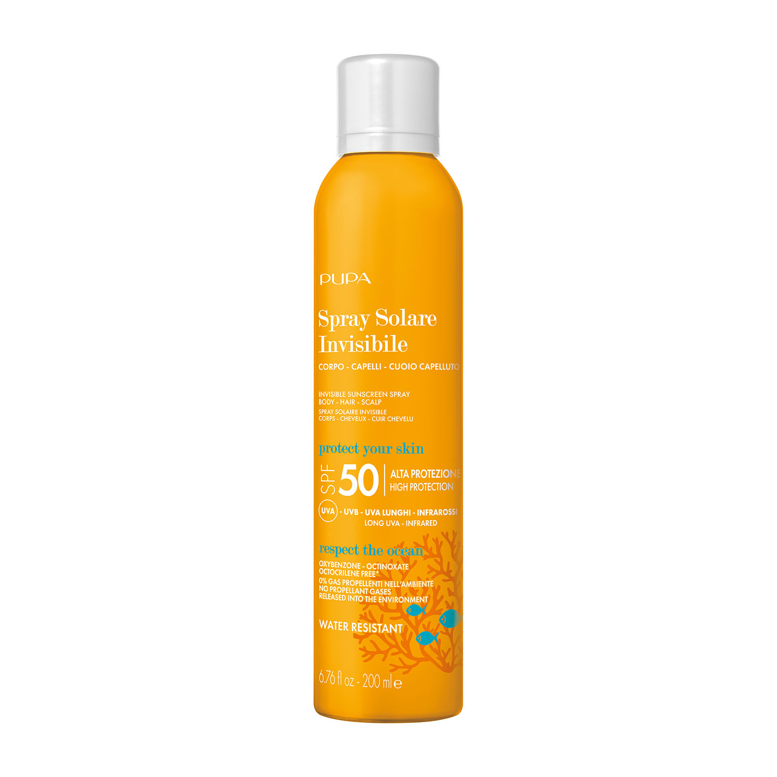 Pupa Spray Invisibile Corpo Capelli Cuoio Capelluto Spf50 200 ml