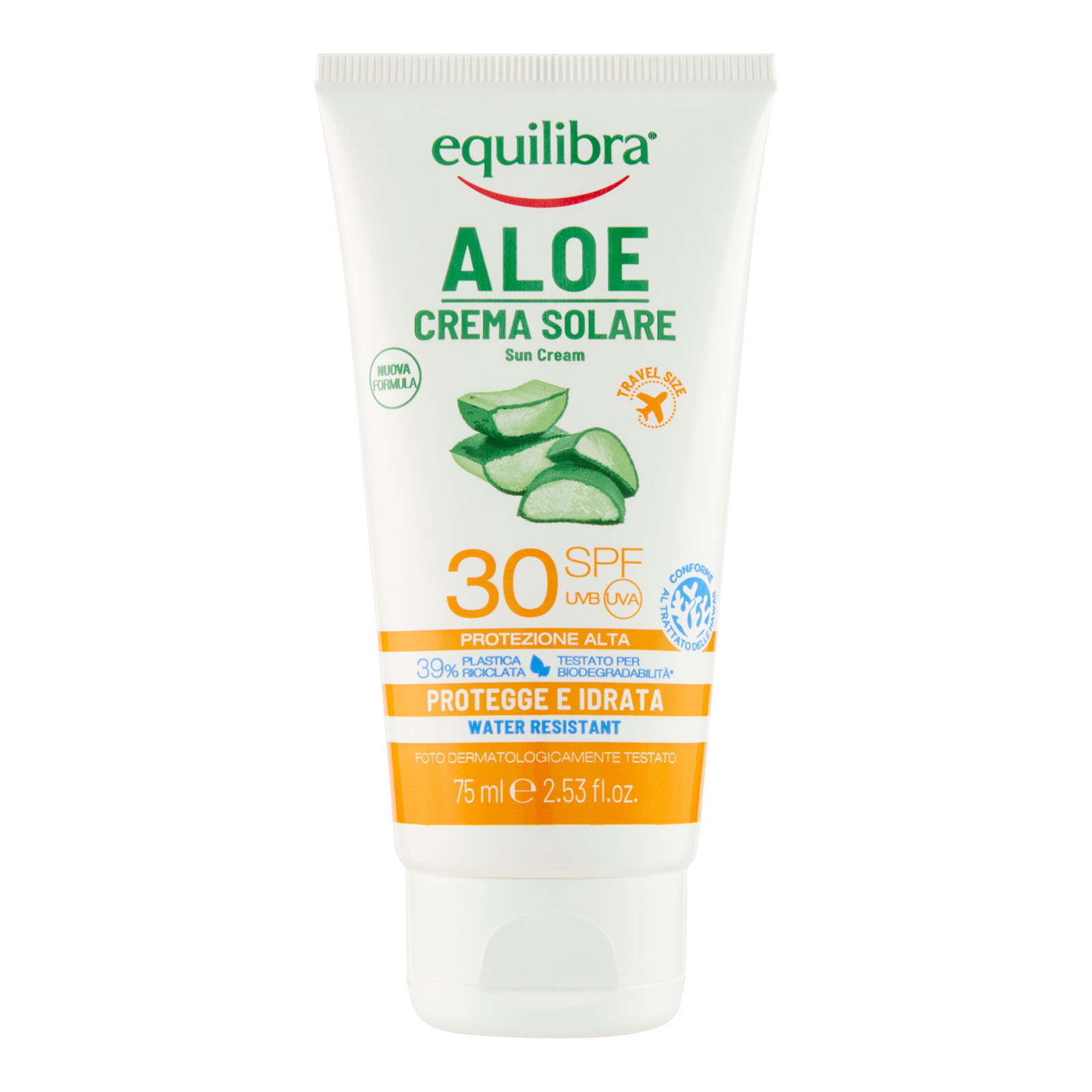 Equilibra Aloe Crema Solare 30 Spf Protezione Alta 75 ml