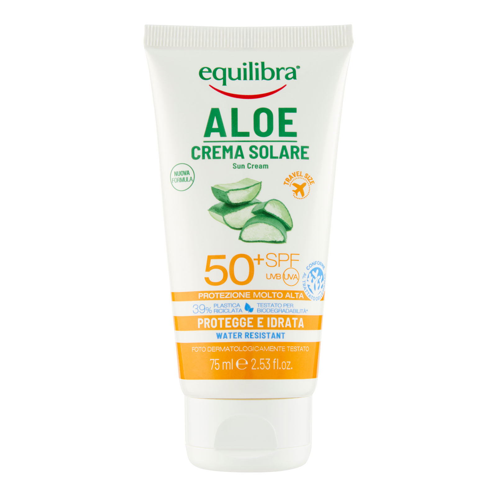 Aloe Crema Solare 50⁺ Spf Protezione Molto Alta 75 ml
