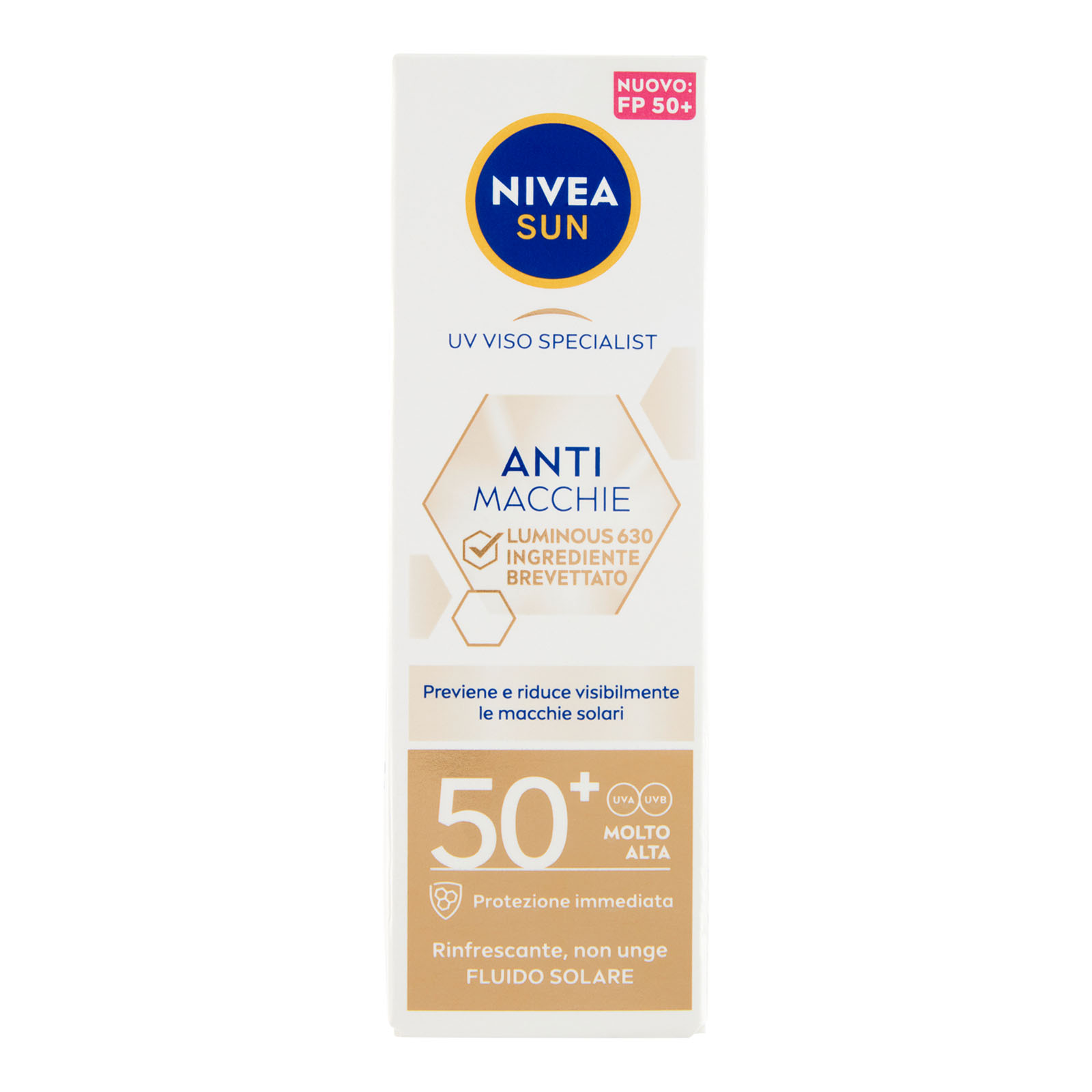 Nivea Anti Macchie Lumionous630 Fluido Solare Fp 50+ Molto Alta 40 ml