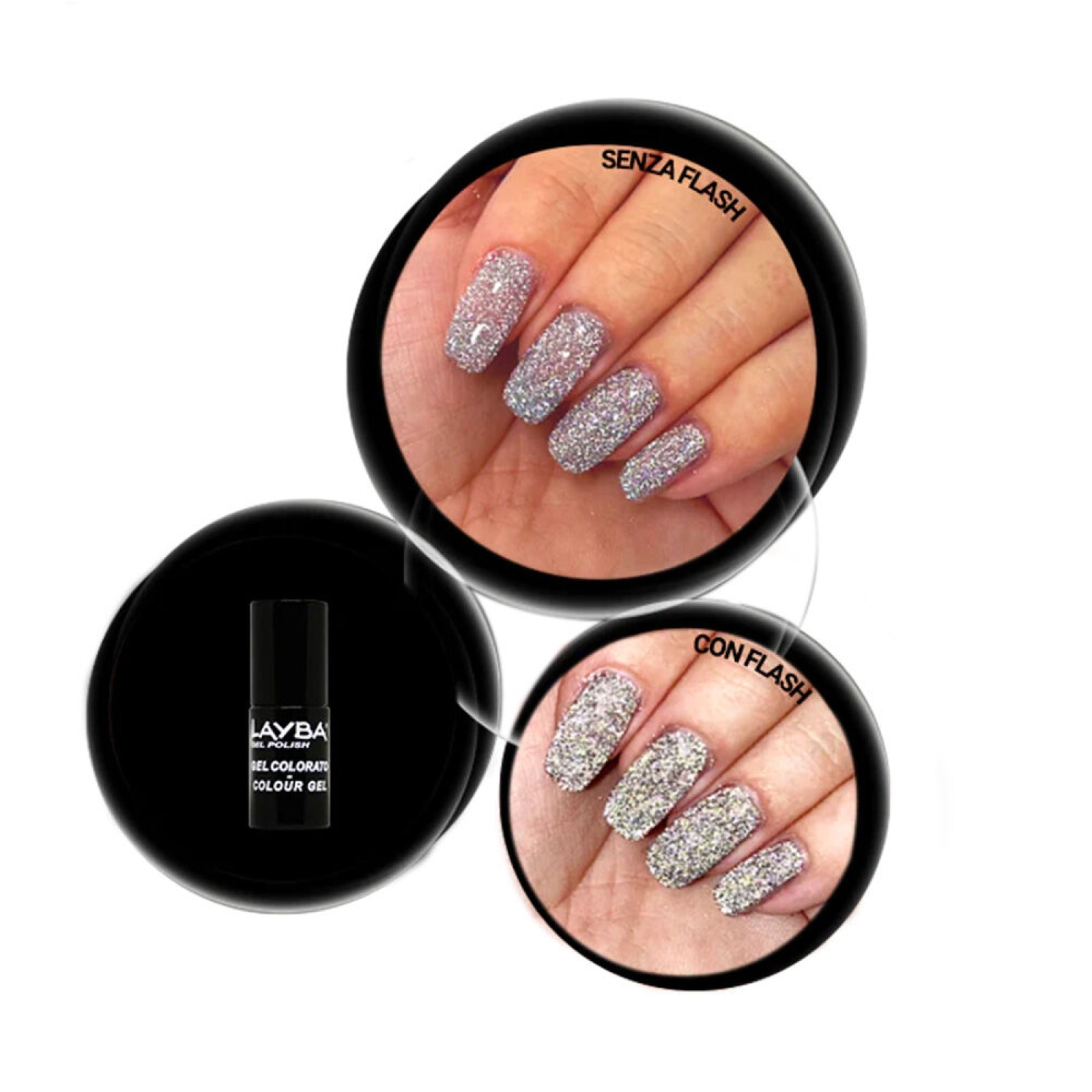 Smalto Unghie Semipermanente - Glitter N. 752