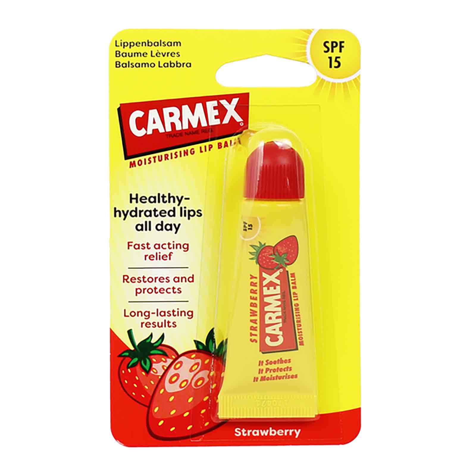 Moisturising Lip Balm Strawberry Balsamo Labbra Alla Fragola Spf15 10 gr