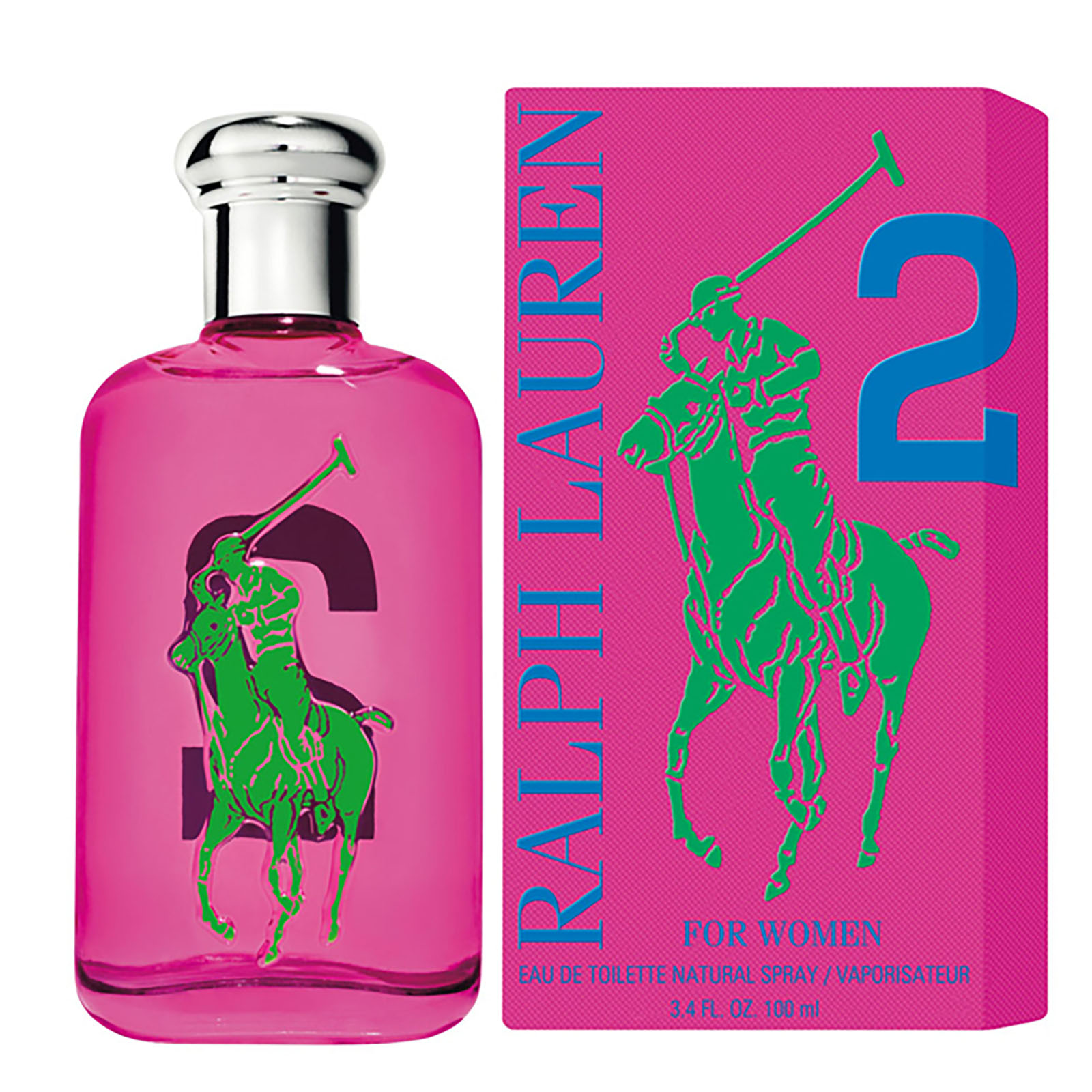 Ralph Lauren Donna Rosso Big Pony 2 Eau De Toilette 100 Ml - Immagine 2