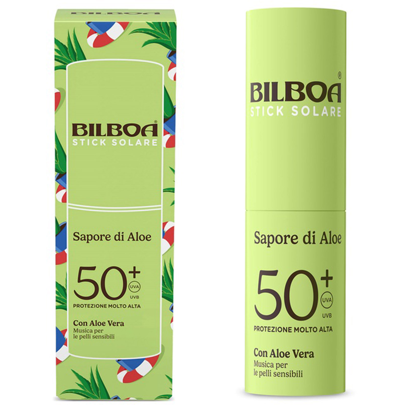 Bilboa Sapore Di Aloe Stick Solare Protezione Molto Alta SPF50+ 10 gr