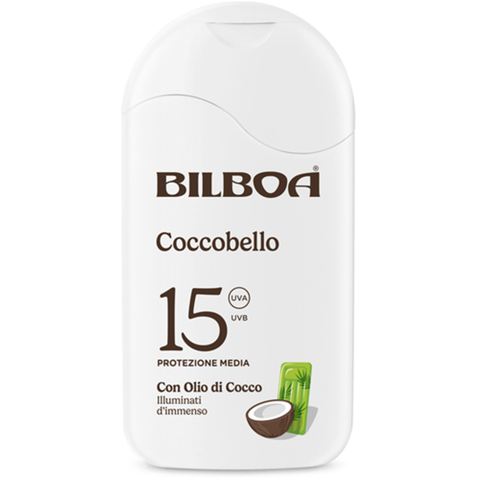 Bilboa Coccobello Crema Solare Spf15 Protezione Media Con Olio Di Cocco 200 ml