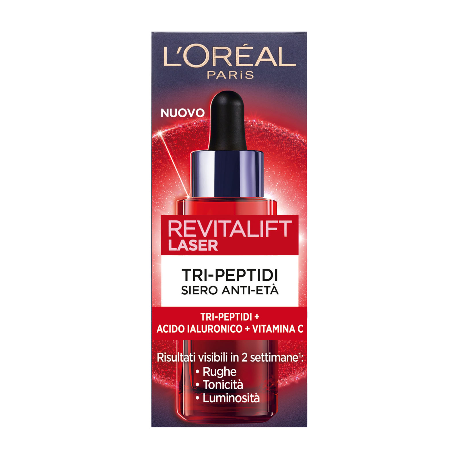 L'oréal paris Revitalift Laser Siero Tri-peptidi Anti-età Con Acido Ialuronico + Vitamina C 30 ml