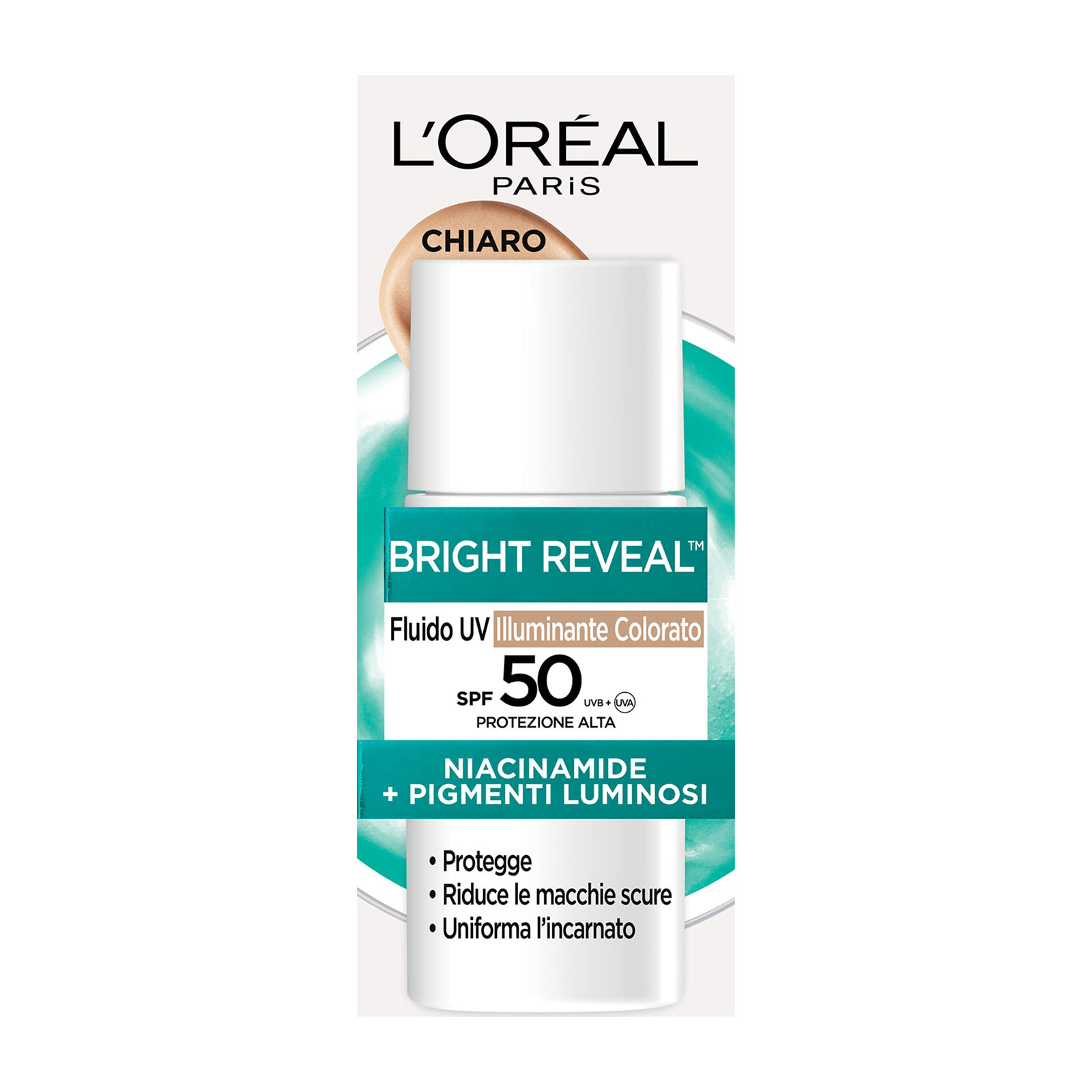 Bright Reveal Fluido Spf50 Illuminante Colorato - Chiaro 50 ml