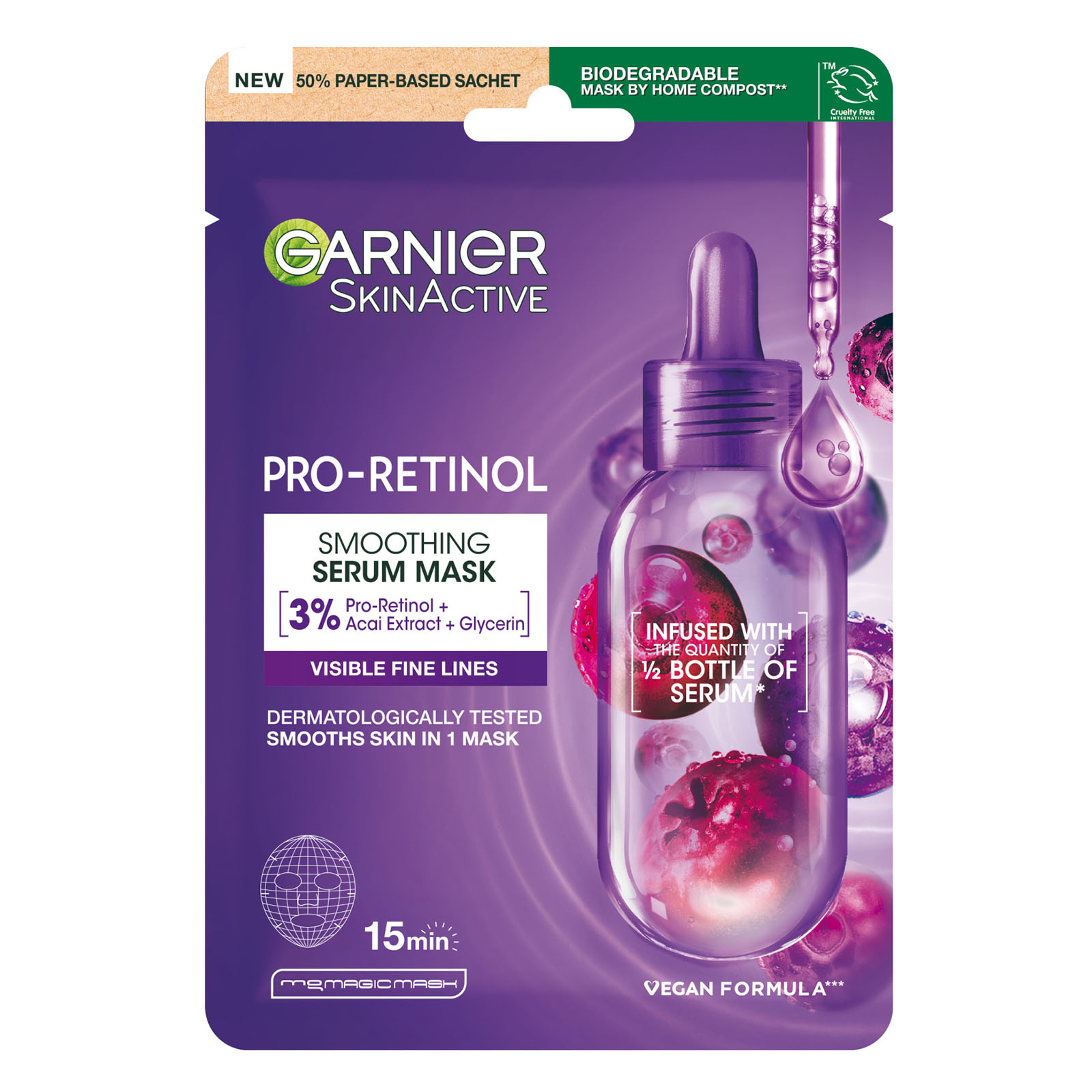 Maschera In Tessuto Skinactive Pro-retinol Levigante