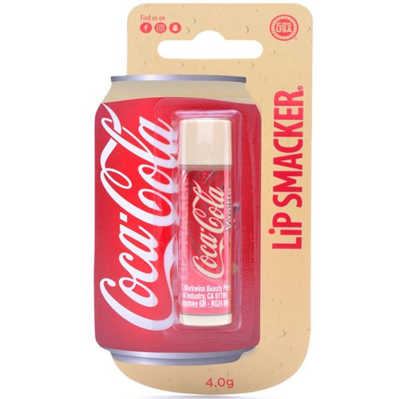 Balsamo Labbra Coca Cola Vaniglia 4 gr