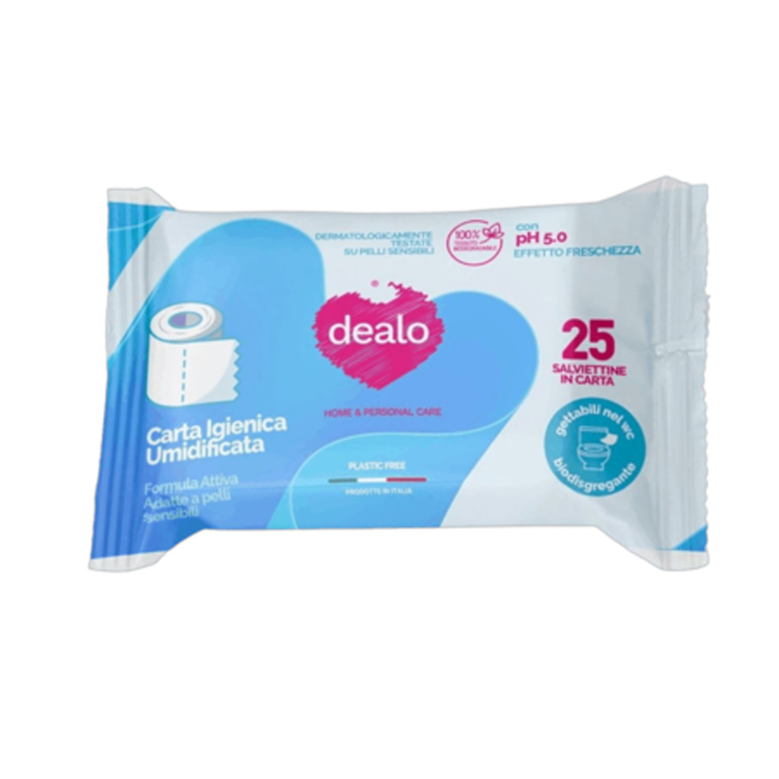 Salviettine Imbevute Carta Igienica 25 Pezzi