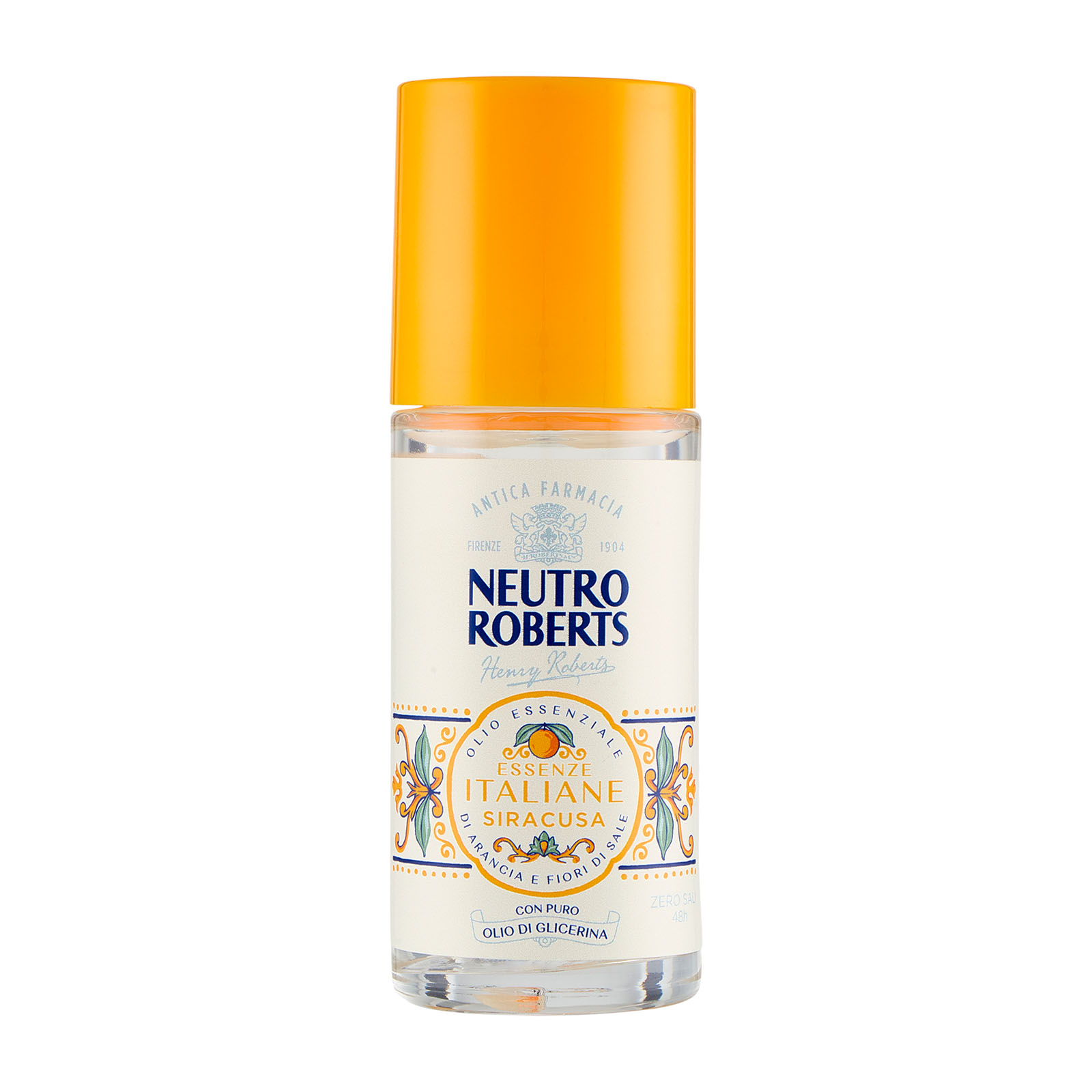 Essenze Italiane Siracusa - Deodorante Roll-on Olio Essenziale Di Arancia E Fiori Di Sale 50 ml