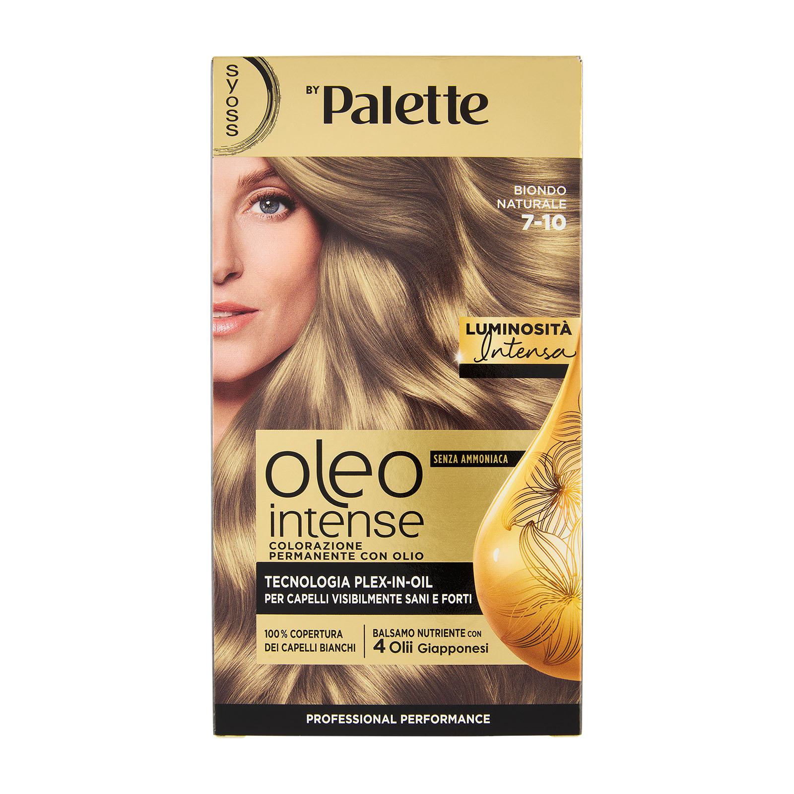 Oleo Intense Senza Ammoniaca Colorazione Permanente Con Olio Biondo Naturale 7-10