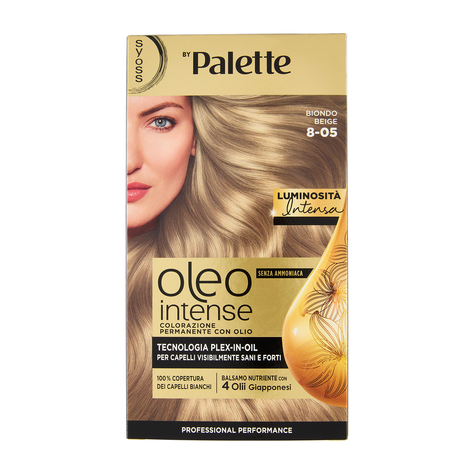 Oleo Intense Senza Ammoniaca Colorazione Permanente Con Olio Biondo Beige 8-05