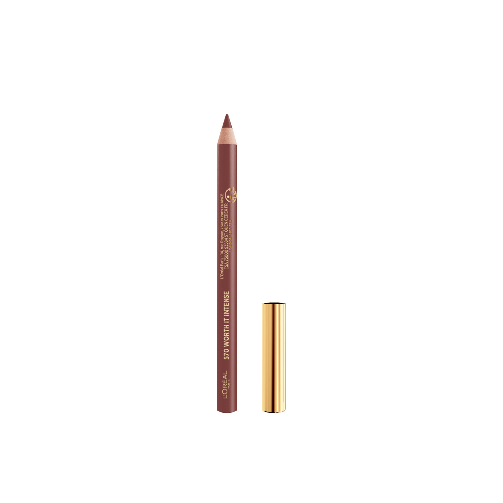 L'oréal paris Matita Labbra Color Riche, Labbra definite a lungo 570 worth it intense