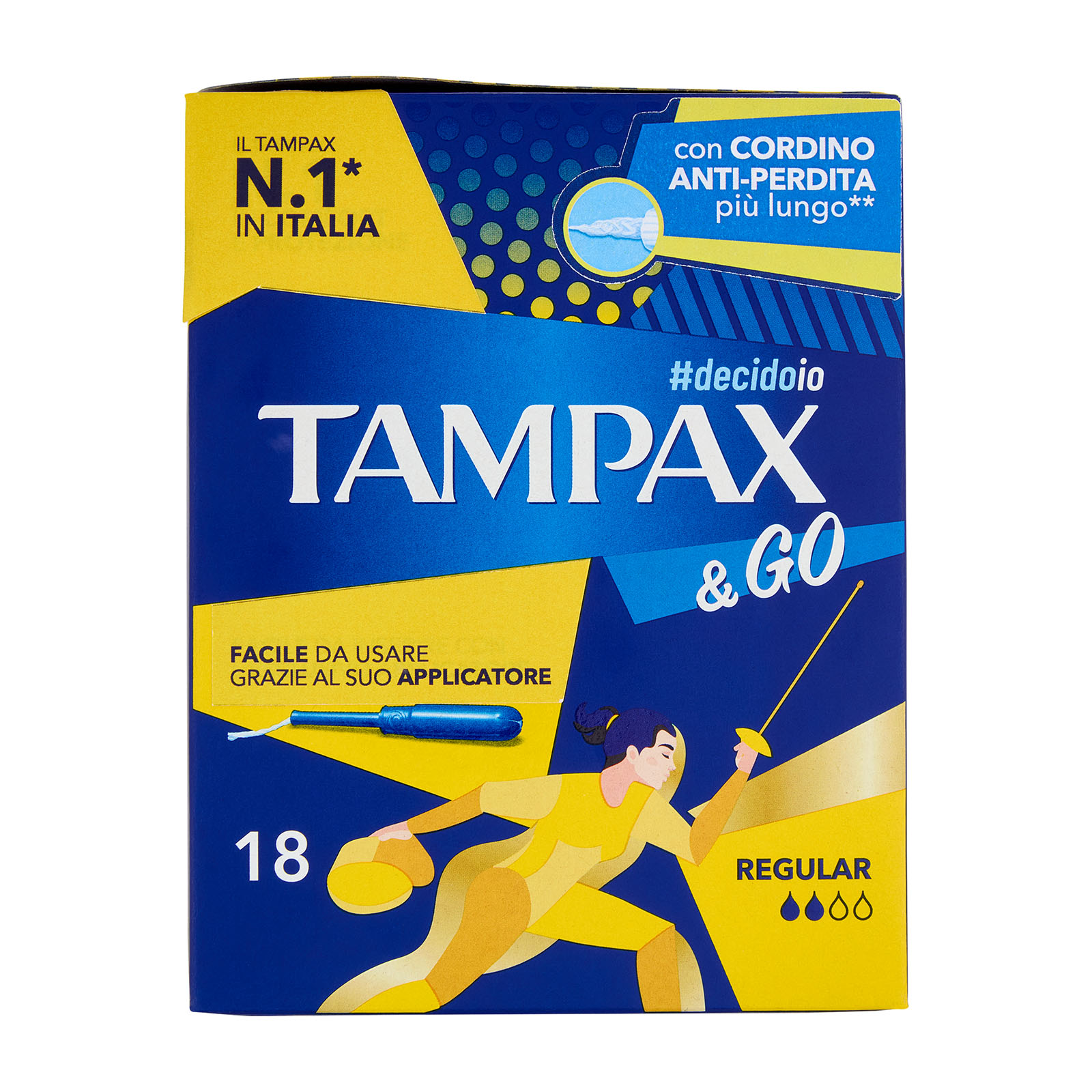 Tampax & Go Regular 18 Pz - Assorbenti Interni
