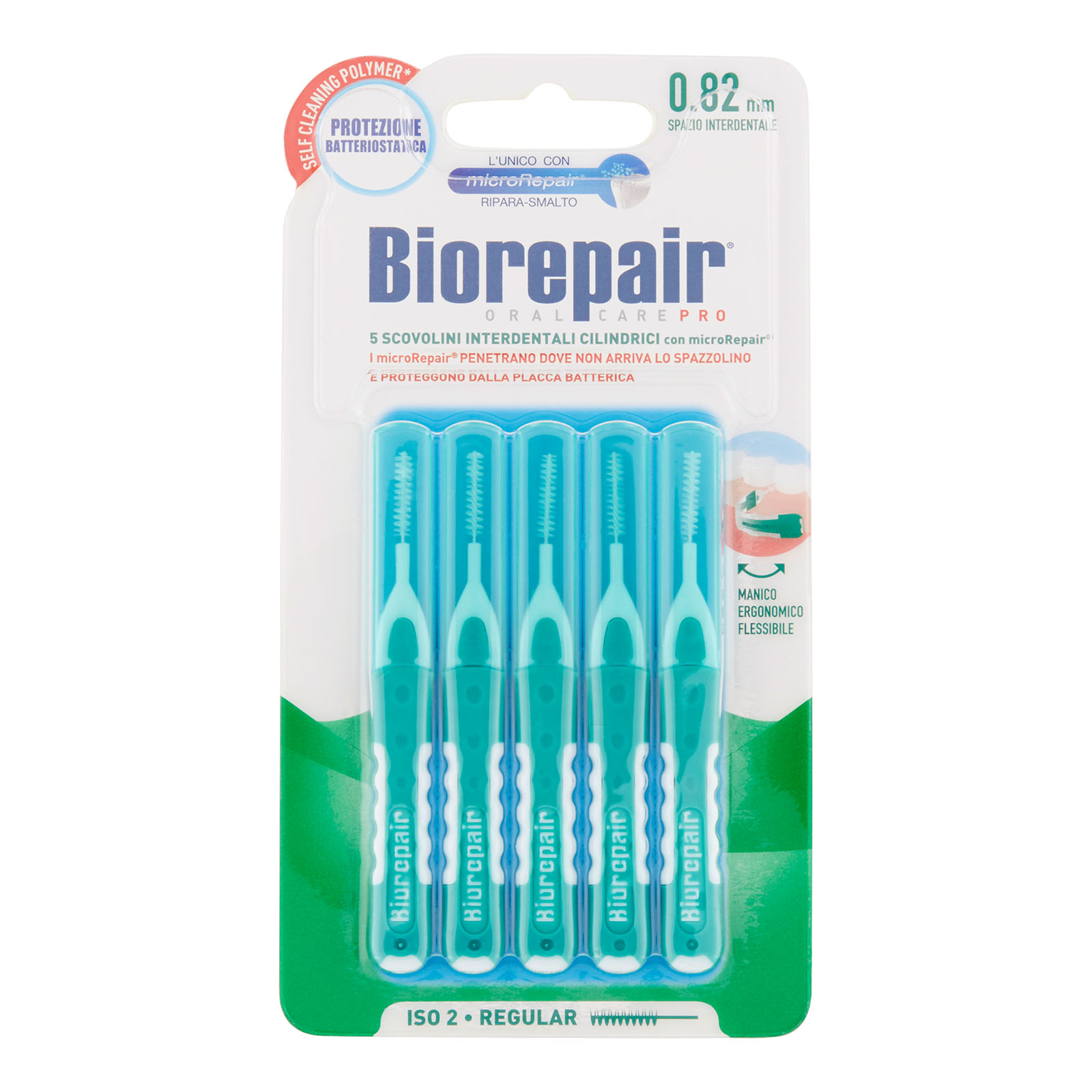 Biorepair Pro Scovolini Interdentali Cilindrici Con Microrepair 0.82 Mm - 5pz