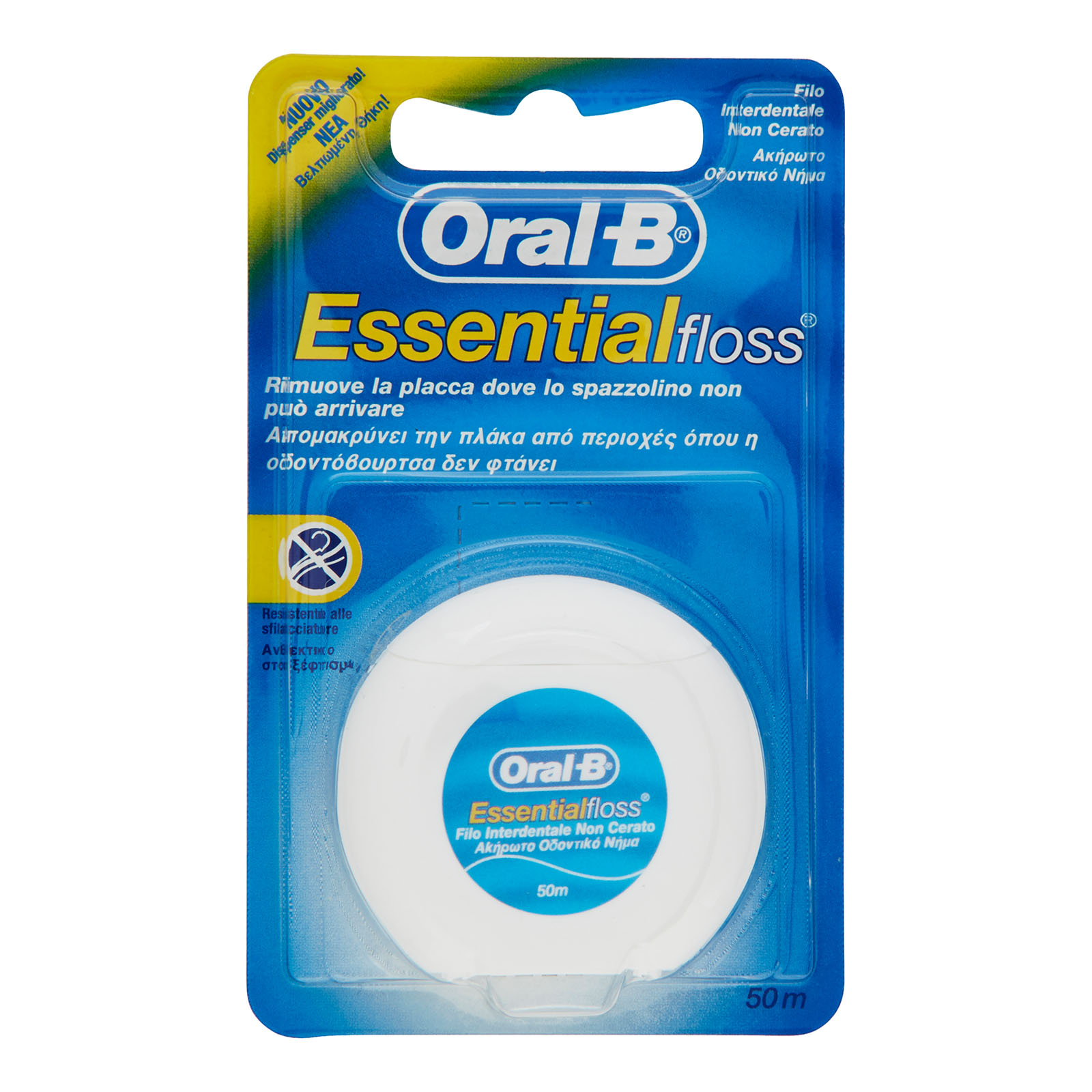 Filo Interdentale Non Cerato Essential Floss 50 m