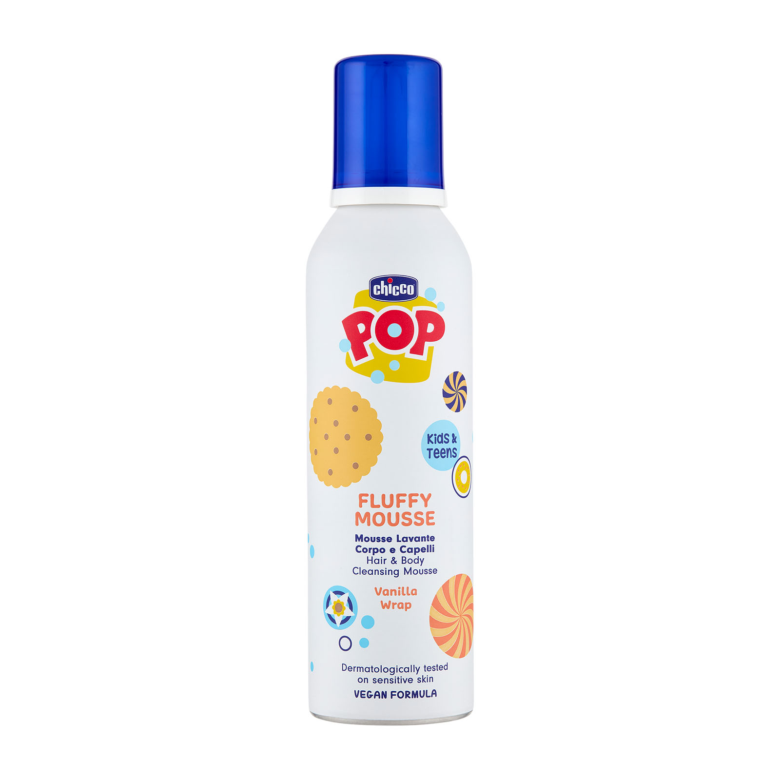 Pop Fluffy Mousse Lavante Corpo E Capelli Vanilla 200 ml