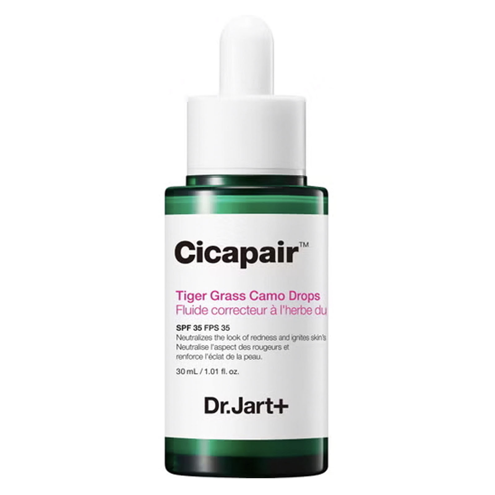 Dr.jart+ Tiger Grass Camo Drops Spf 35 - Siero Correttivo Per Un Effetto Naturale 30 ml