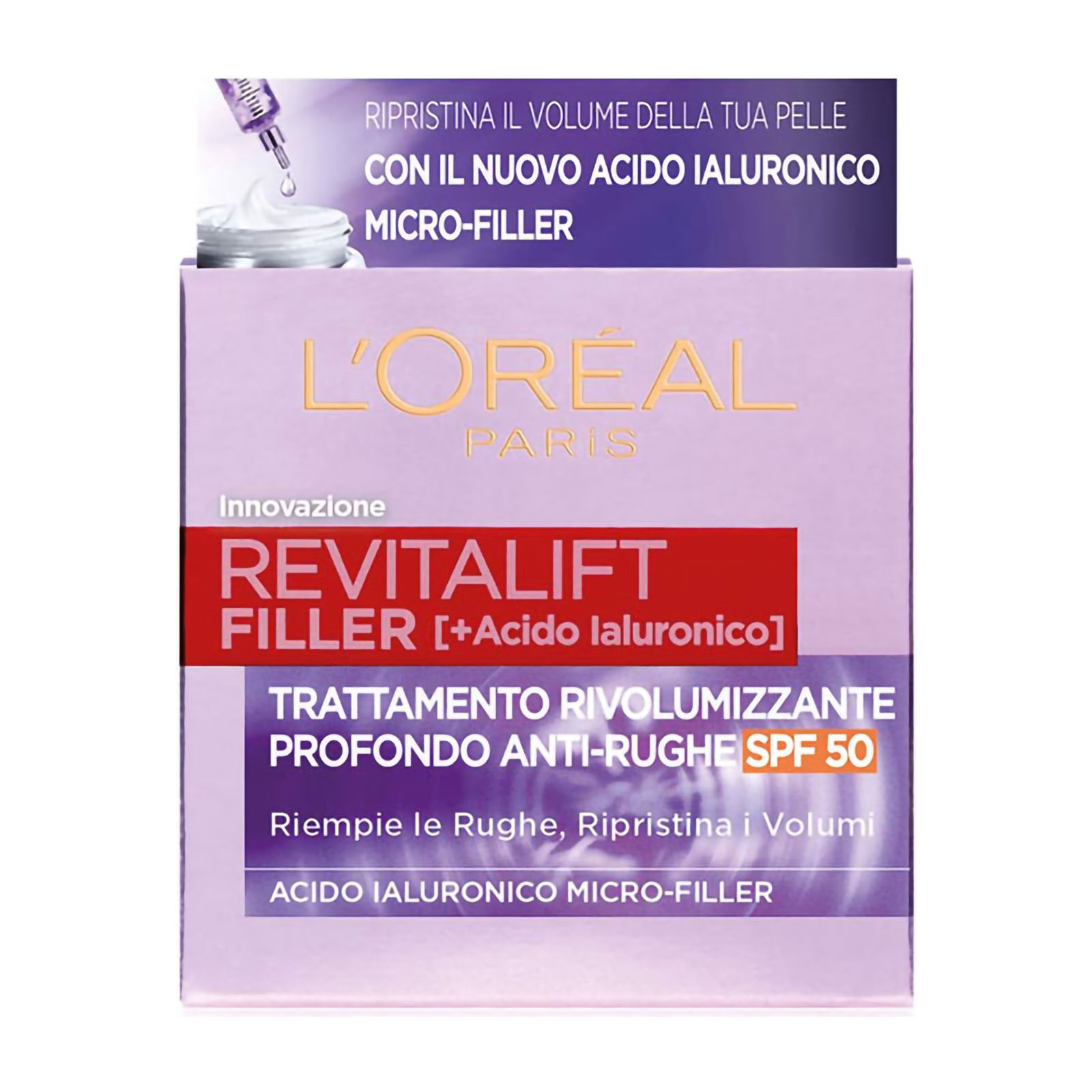 Revitalift Filler Trattamento Anti Rughe Rivolumizzante Spf50 50 ml