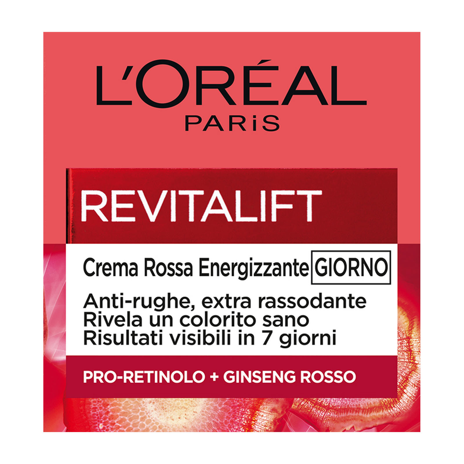 Revitalift Crema Rossa Energizzante Giorno Anti Rughe Extra Rassodante Con Ginger Rosso