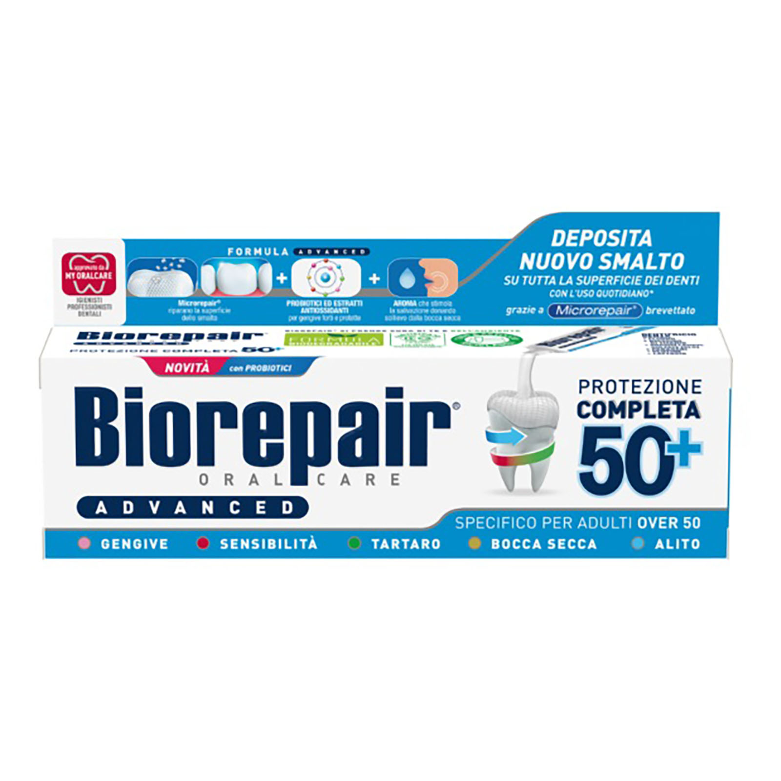 Biorepair Advanced Dentifricio Protezione Completa 50+ 75 ml