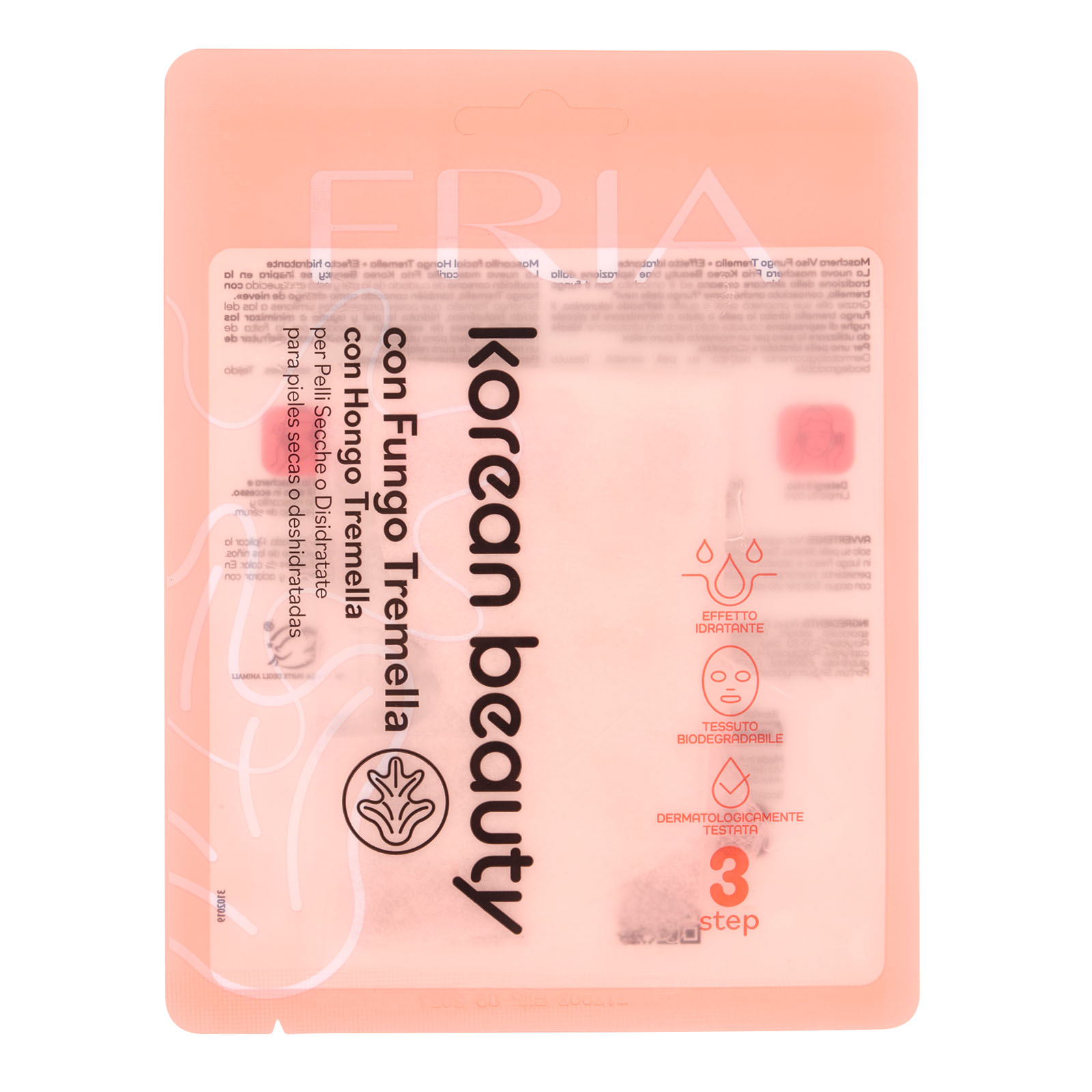 Maschera Viso Con Fungo Tremella Per Pelli Secche O Disidratate