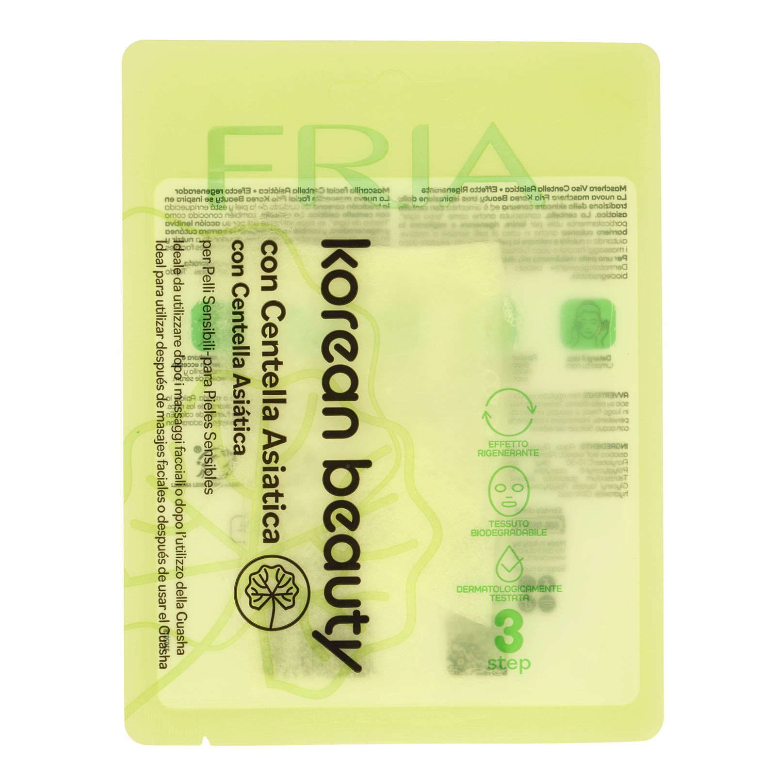 Maschera Viso Con Centella Asiatica Per Pelli Sensibili