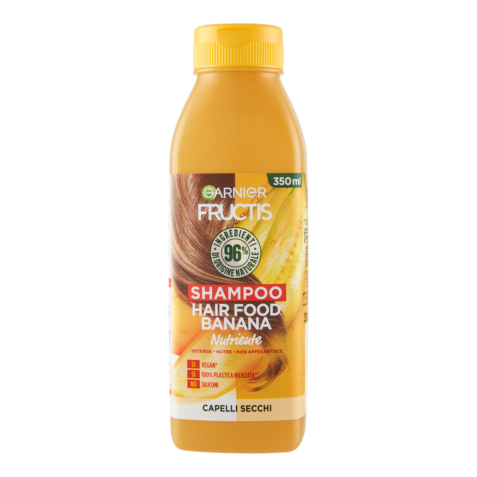 Fructis Hair Food, Shampoo Nutriente Alla Banana 350 ml