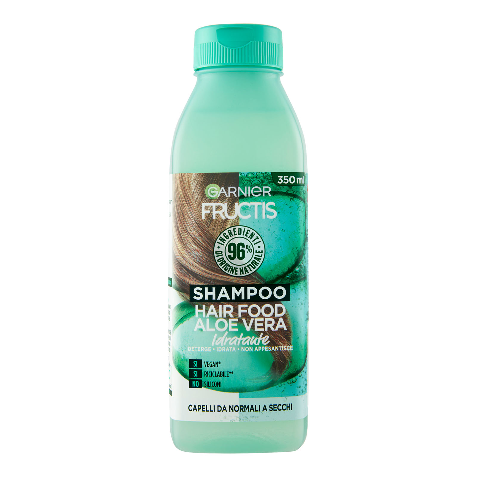 Fructis Hair Food, Shampoo Idratante All'aloe 350 ml