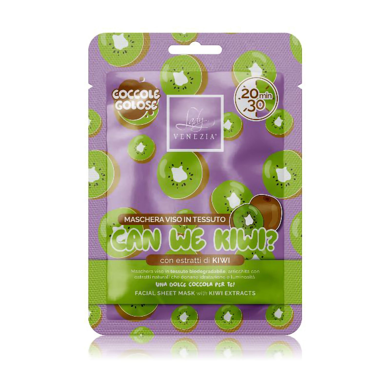 Maschera Viso In Tessuto Can We Kiwi