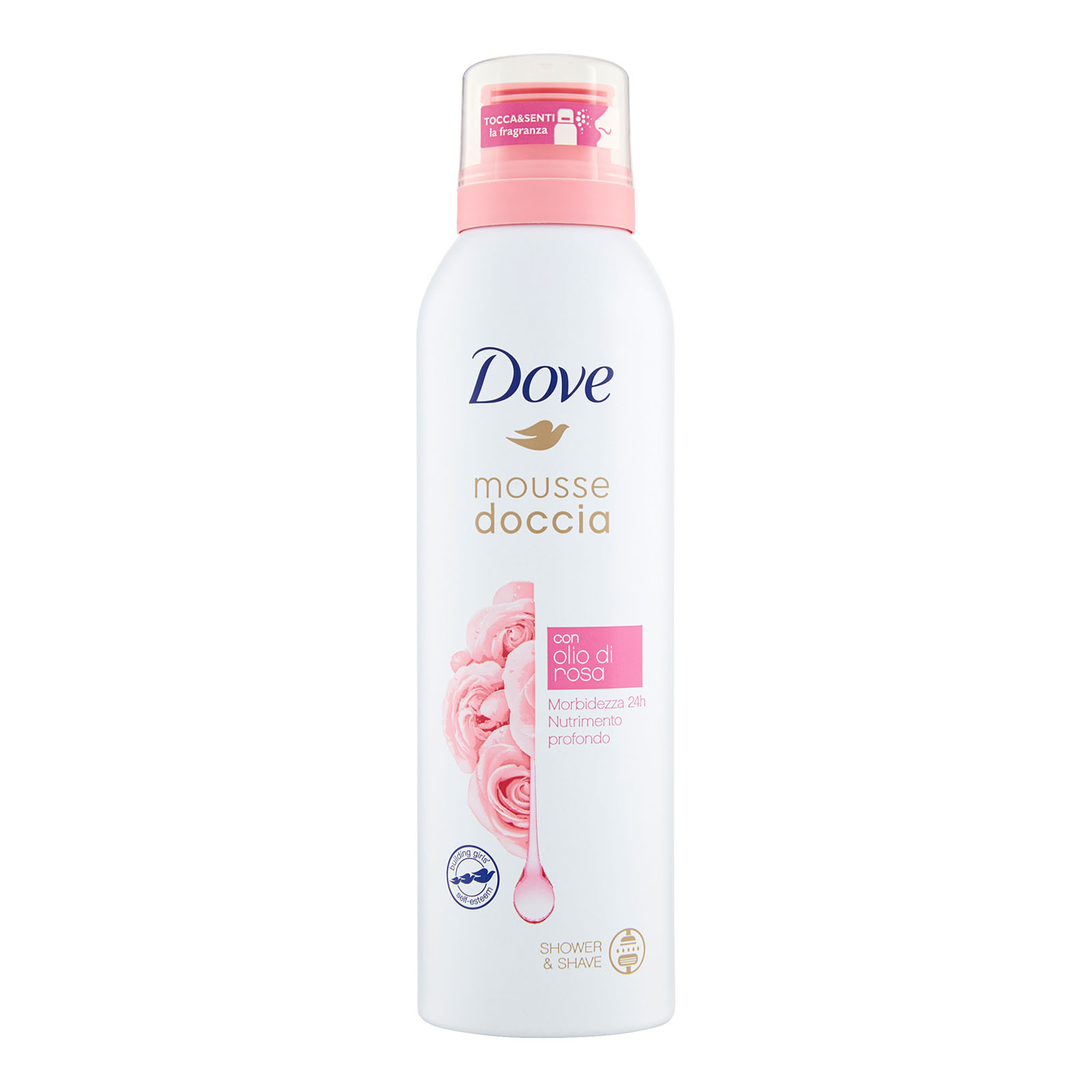 Mousse Doccia Con Olio Di Rosa 200 ml