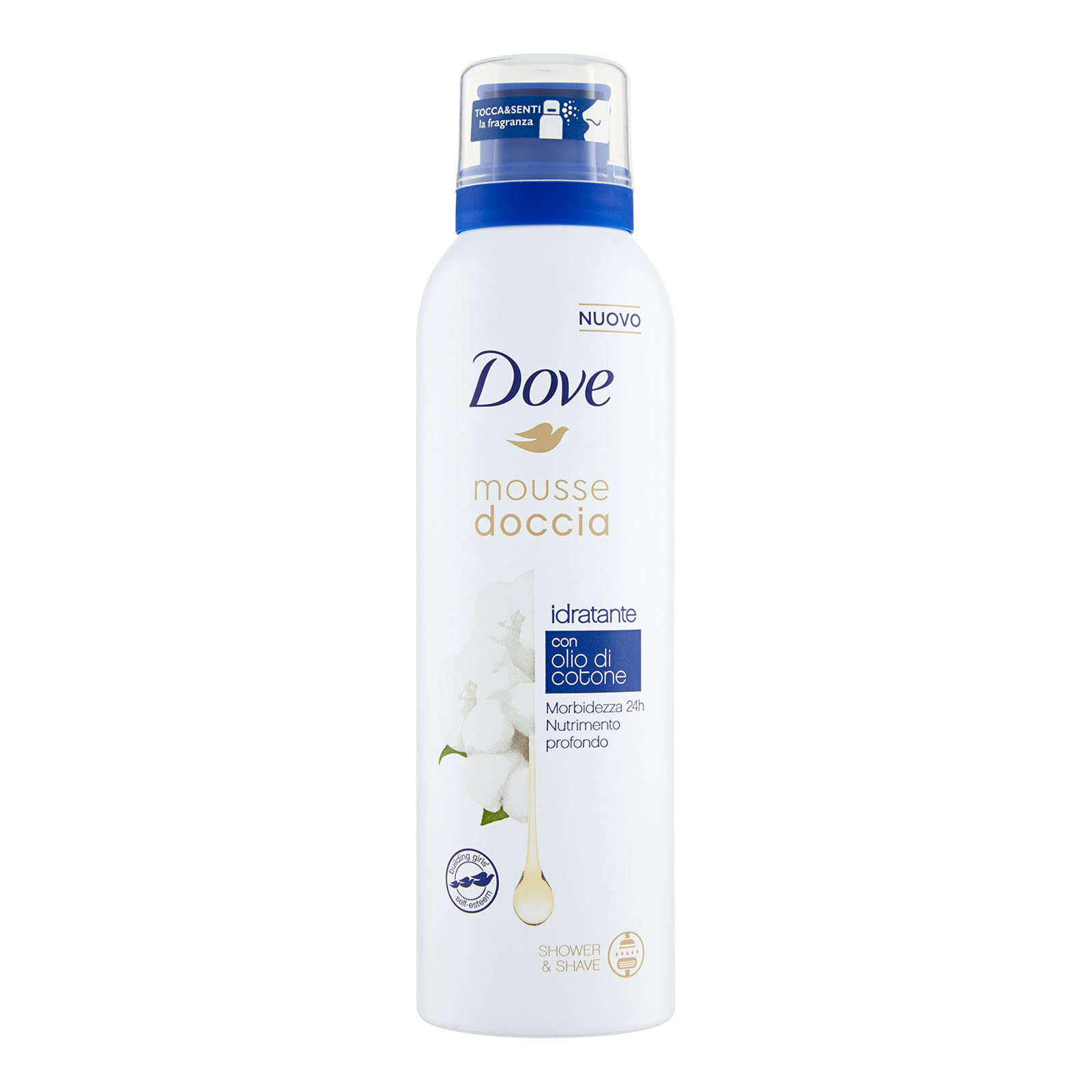 Dove Mousse Doccia Idratante Con Olio Di Cotone 200 ml
