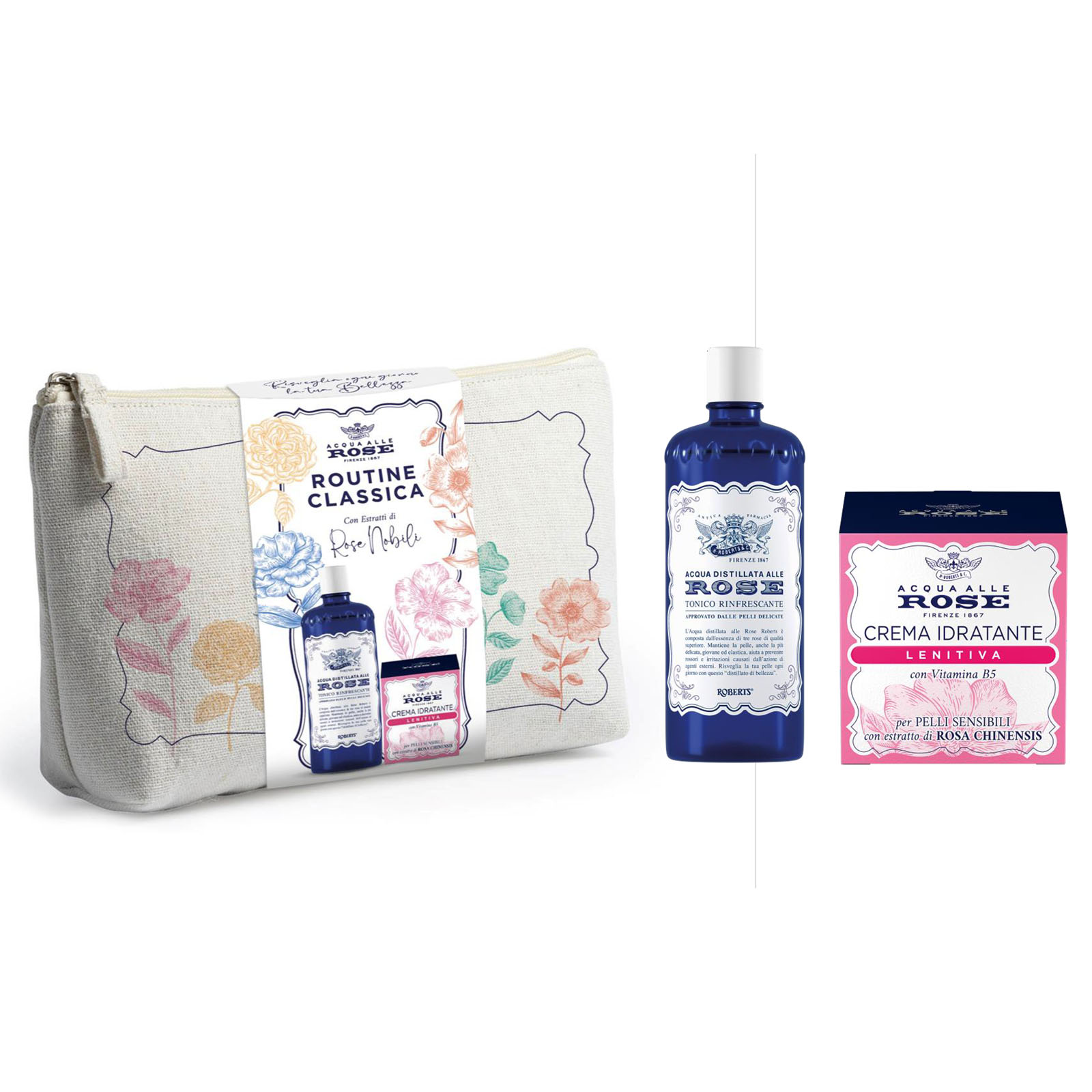 Cofanetto Routine Classica Tonico 300 Ml + Crema Idratante Lenitiva 50 Ml