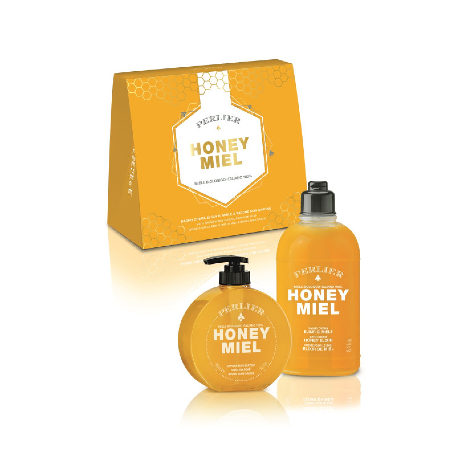 Cofanetto Honey Miel Con Bagno Doccia 250ml E Sapone Liquido 300ml