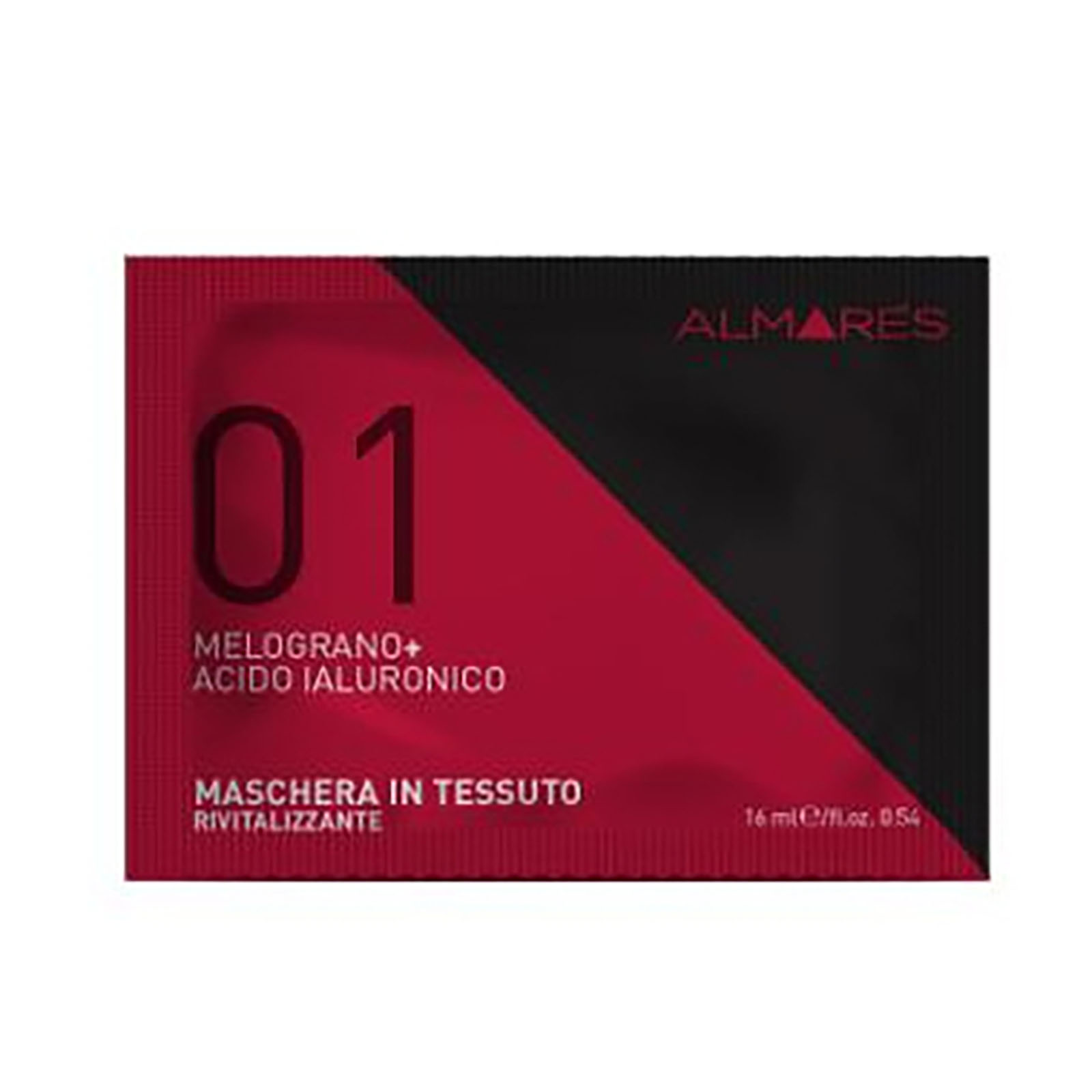 Maschera Viso In Tessuto Rivitalizzante Al Melograno E Acido Ialuronico