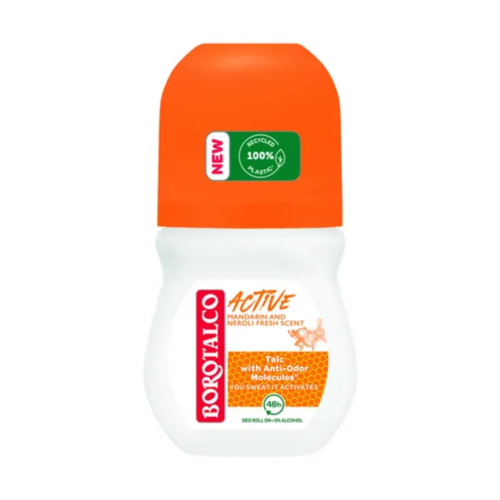 Deodorante Roll-on Attivo Arancione - Profumo Di Mandarino E Neroli Fresco 50 ml