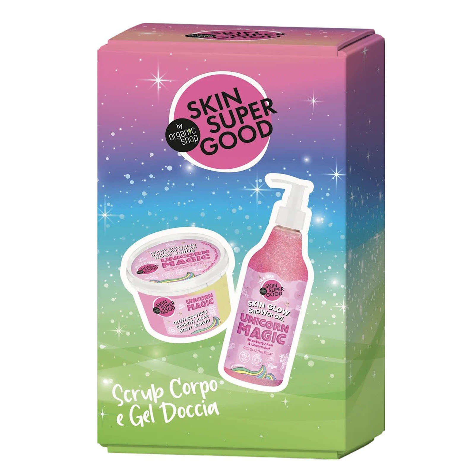 Set Regalo Con Scrub Corpo E Gel Doccia