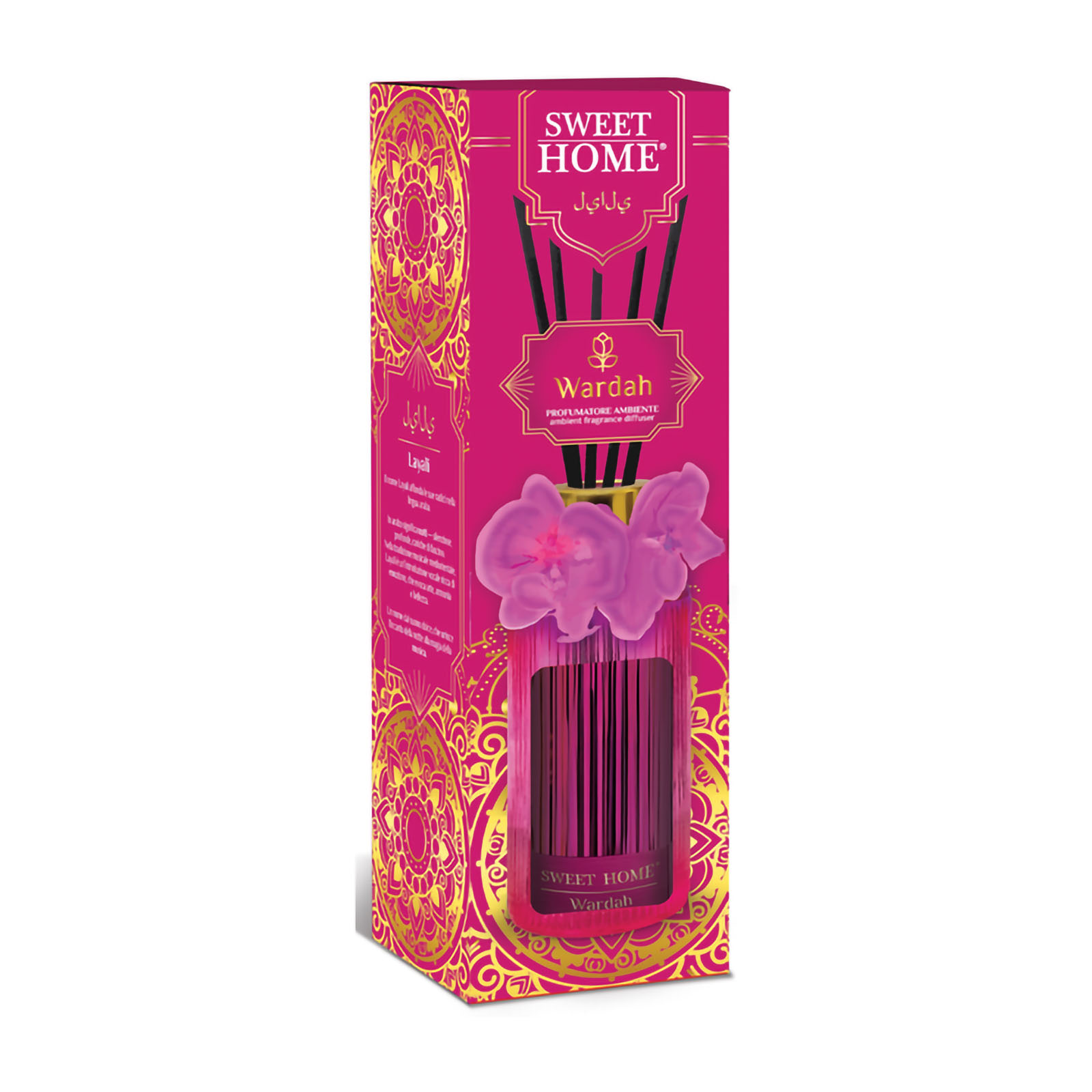 Sweet home Confezione Profumatore Ambiente A Bastoncini Layali Wardah 200 ml