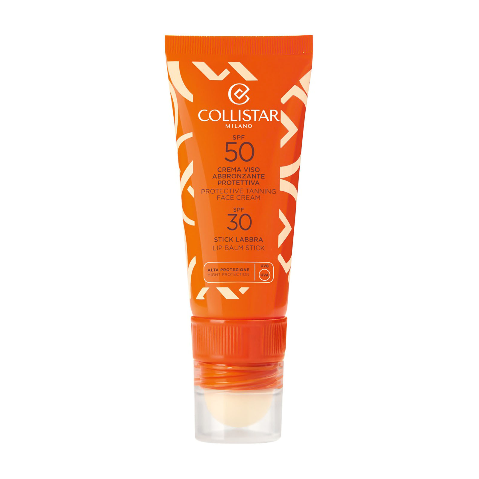 Crema Viso Abbronzante Protettiva SPF50 + Stick Labbra SPF30 - Kit