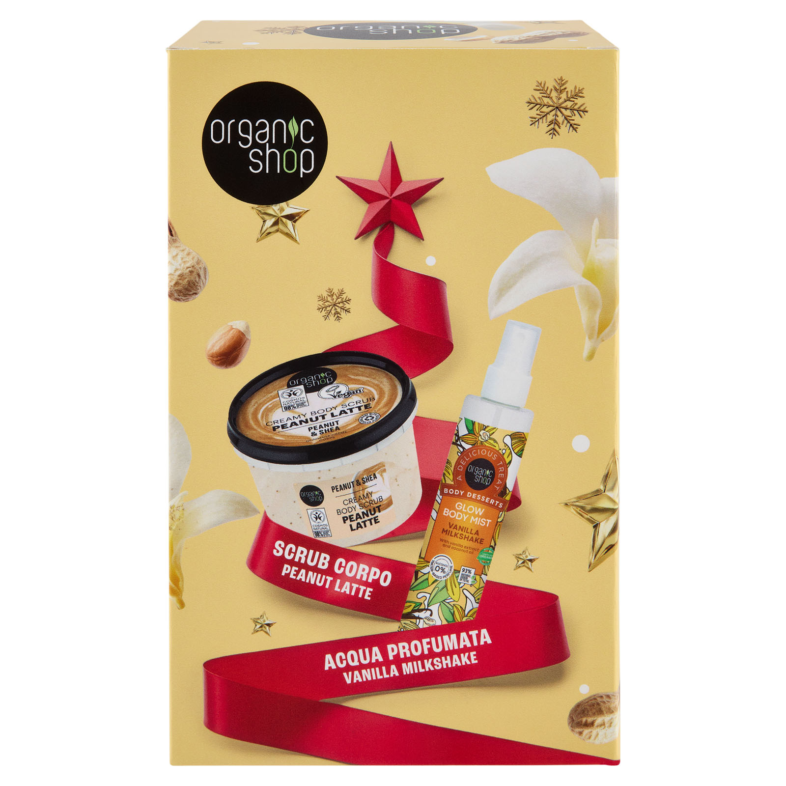 Scrub Corpo Peanut Latte 250 Ml + Acqua Profumata Vanilla Milkshake 100 Ml