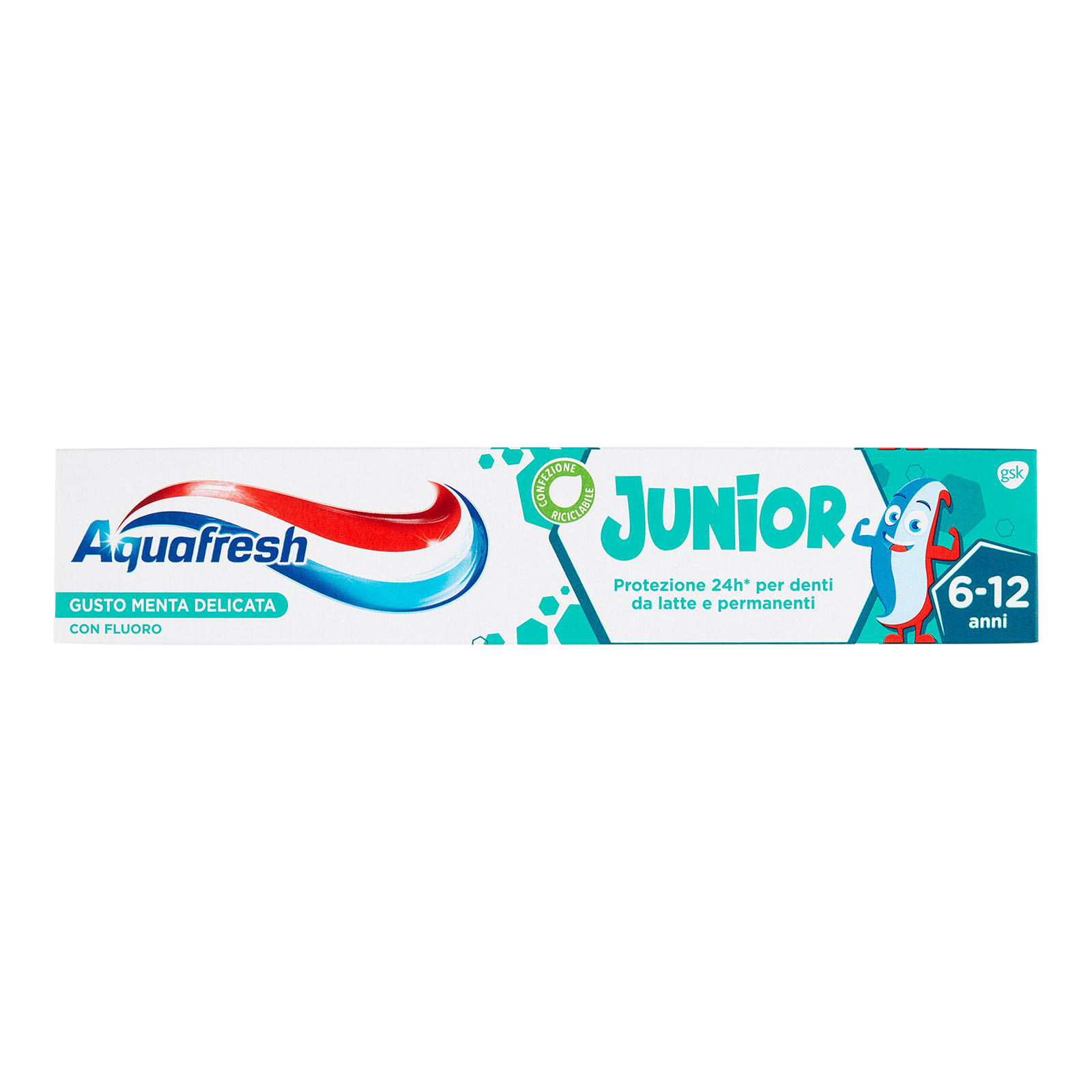 Dentifricio Junior Dentifricio Specifico Per Bambini 6-12 Anni Gusto Menta Delicata 75 ml