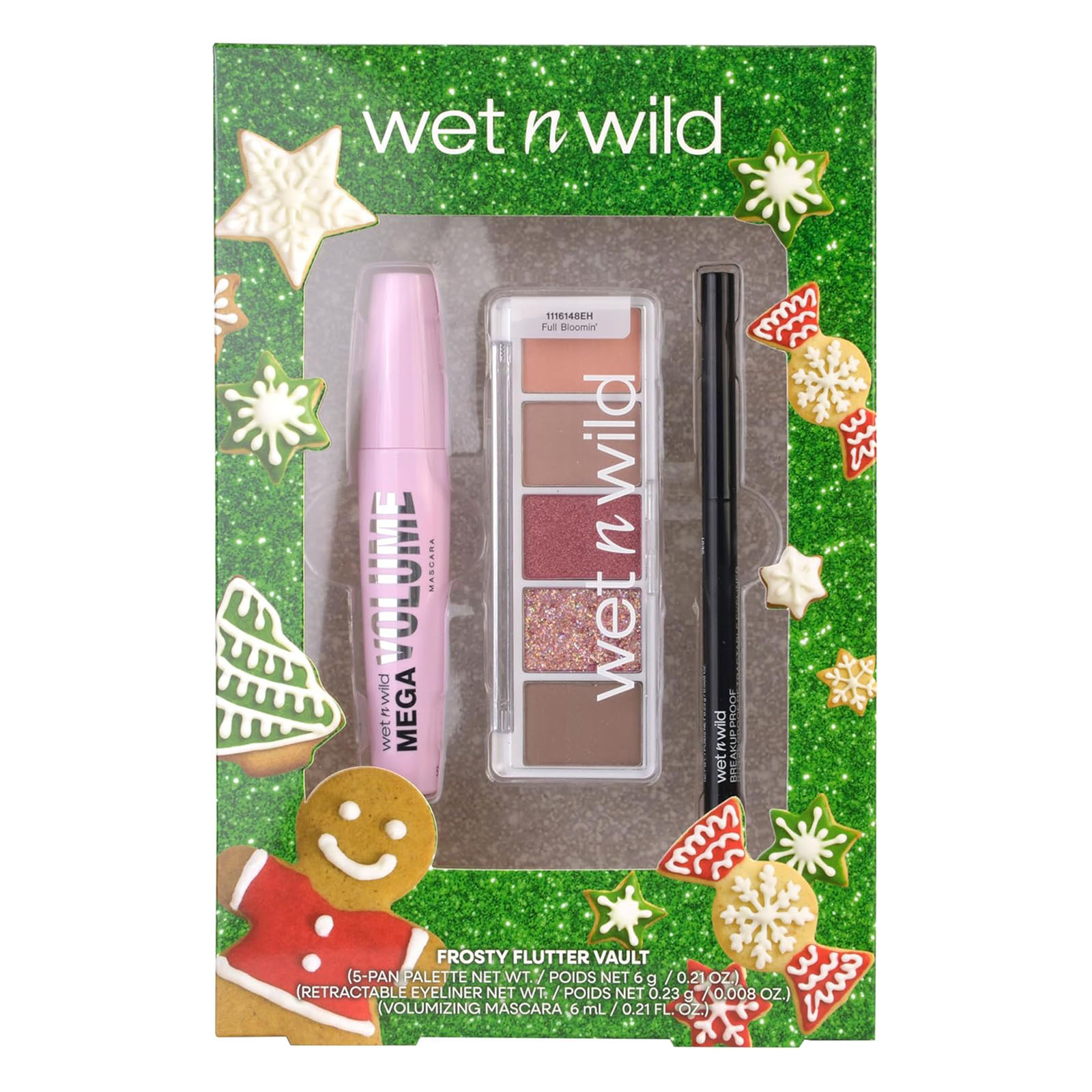 Set Regalo Frosty Flutter Con Eyeliner Nero Retrattile, Mascara Volumizzante E Palette Ombretti In 5 Tonalità