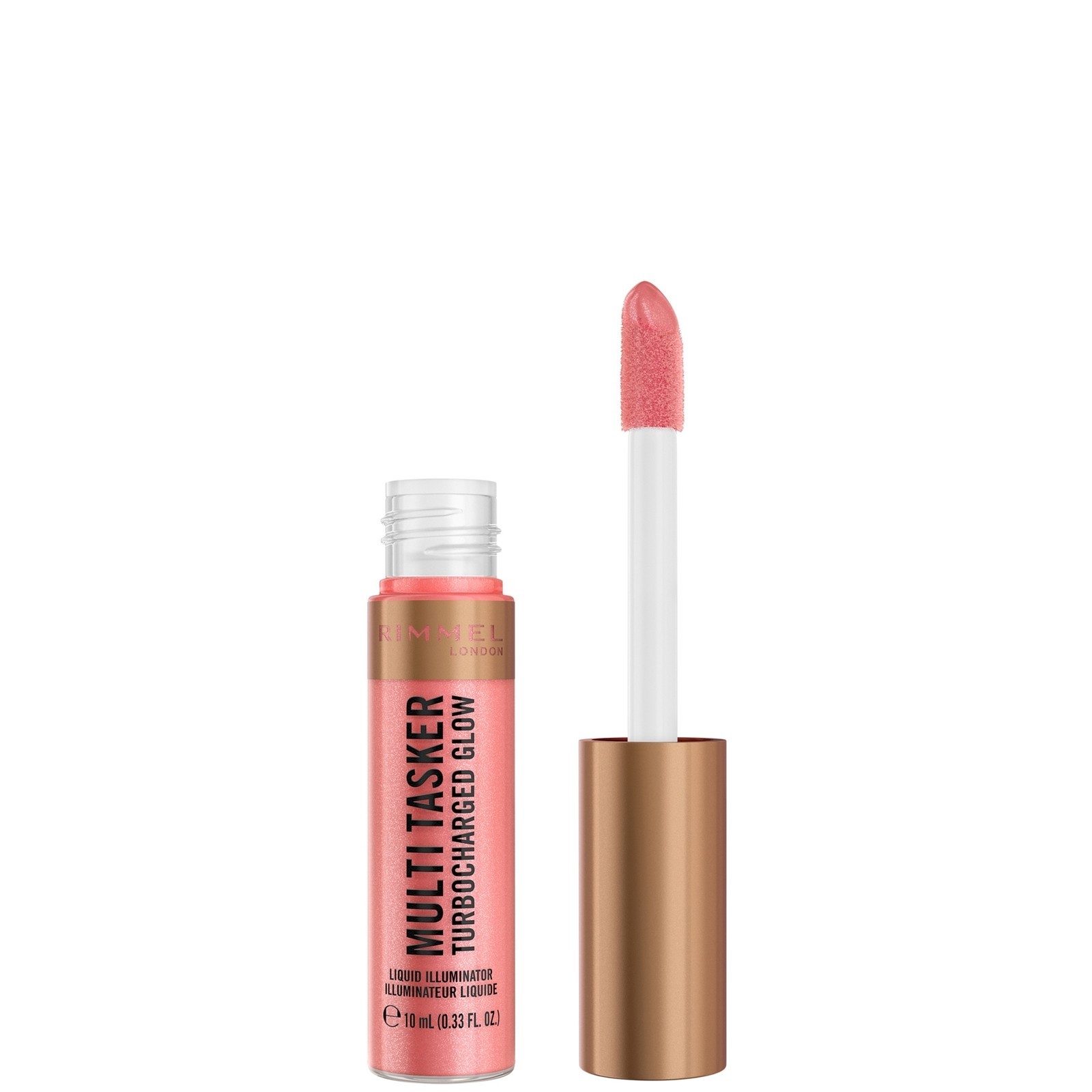 Rimmel Multi Tasker Turbocharged Glow Liquid Illuminator - Rosy Rebel