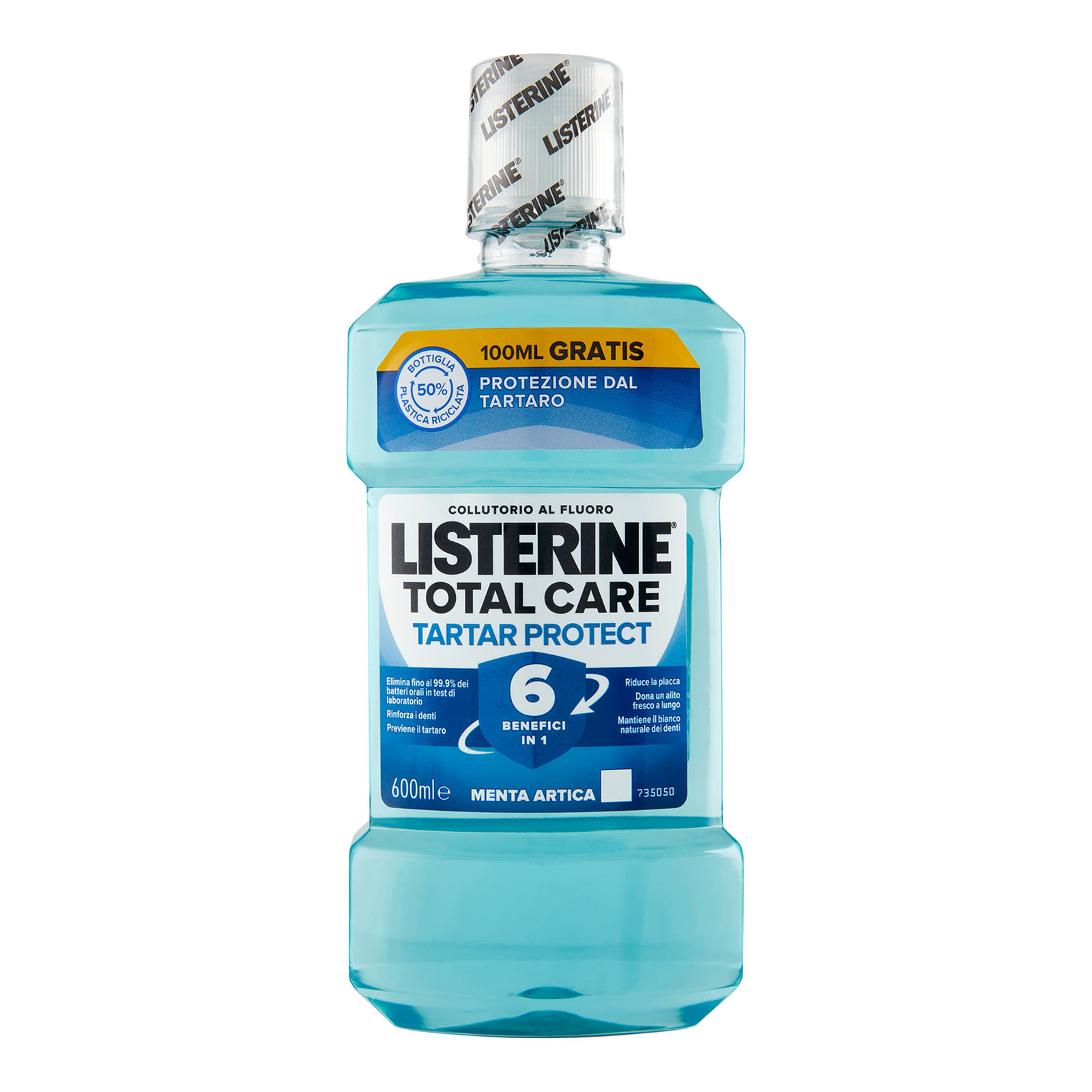 LISTERINE Total Care - Tartat Protect - Collutorio al fluoro 600 ml - Immagine 3