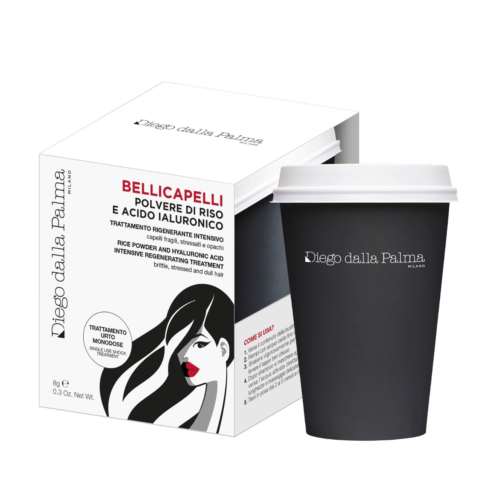 Diego Dalla Palma Belli Capelli con Polvere di Riso e Acido Ialuronico